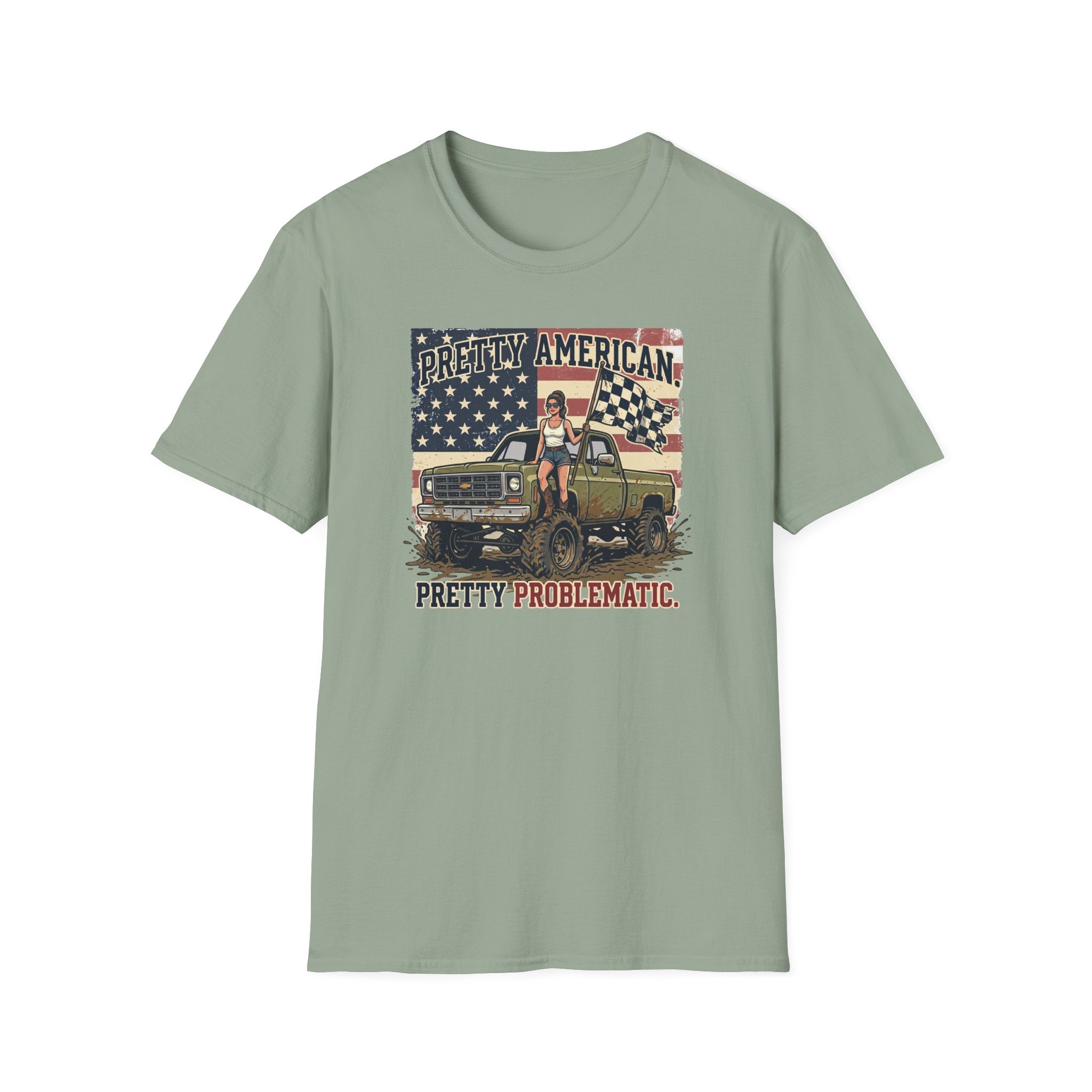 Mud & Misfits 'Pretty American - Pretty Problematic' T-shirt