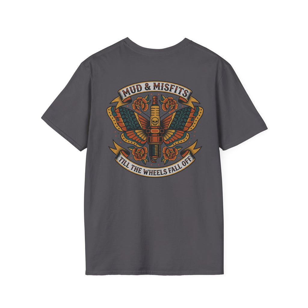 Mud & Misfits "Till The Wheels Fall Off" American Tattoo T-shirt