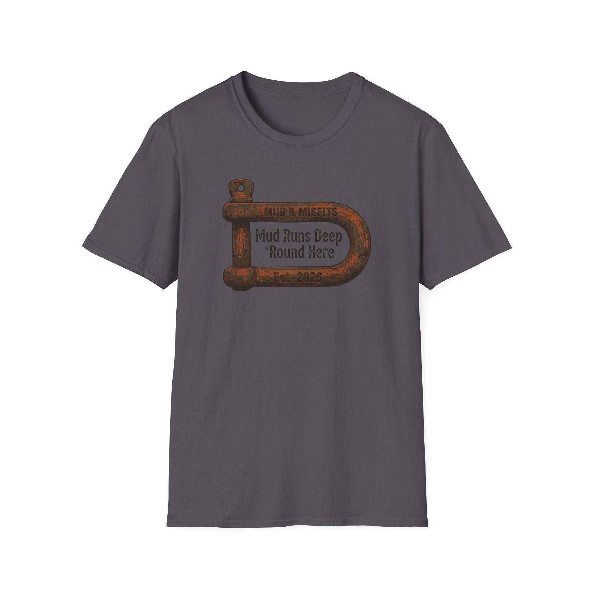 Mud & Misfits "Mud Runs Deep 'Round Here" Shackle T-shirt