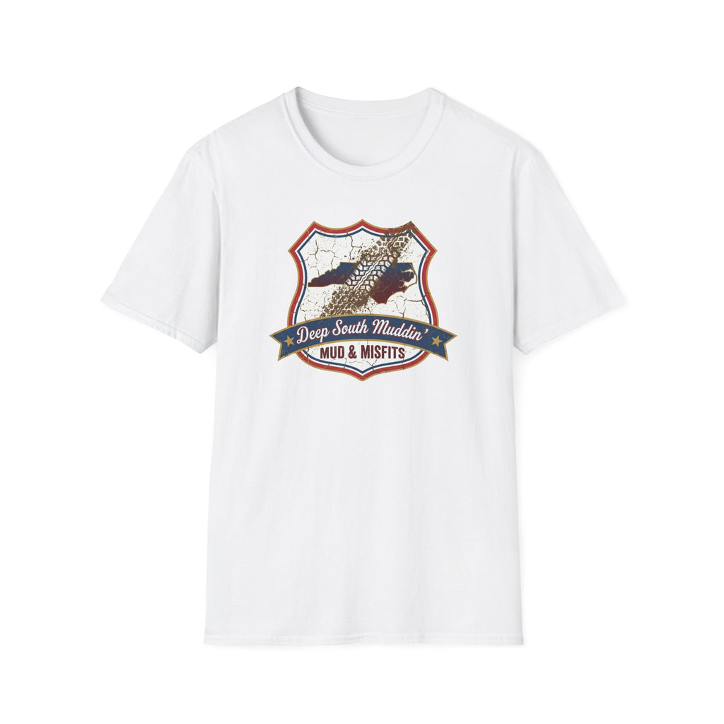 Mud & Misfits NC State Badge "Deep South Muddin" T-shirt