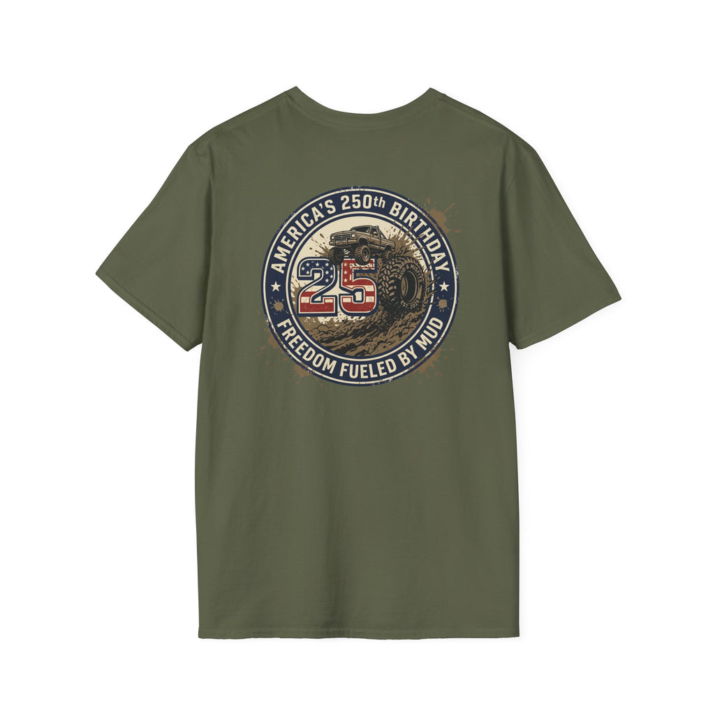 Mud & Misfits "USA 250th Birthday - Freedom Fueled By Mud" T-shirt