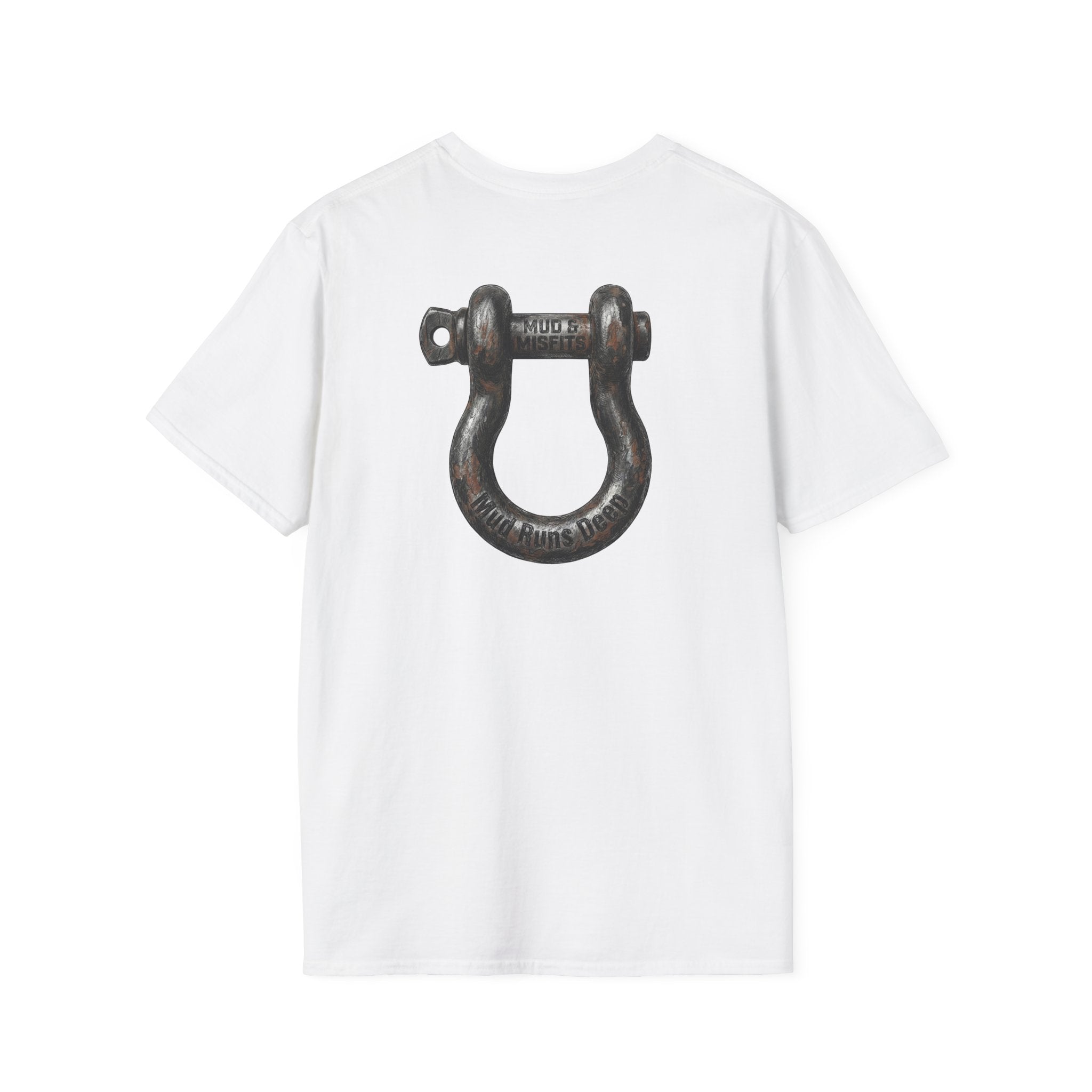Mud & Misfits "Mud Runs Deep" Shackle Hook T-shirt