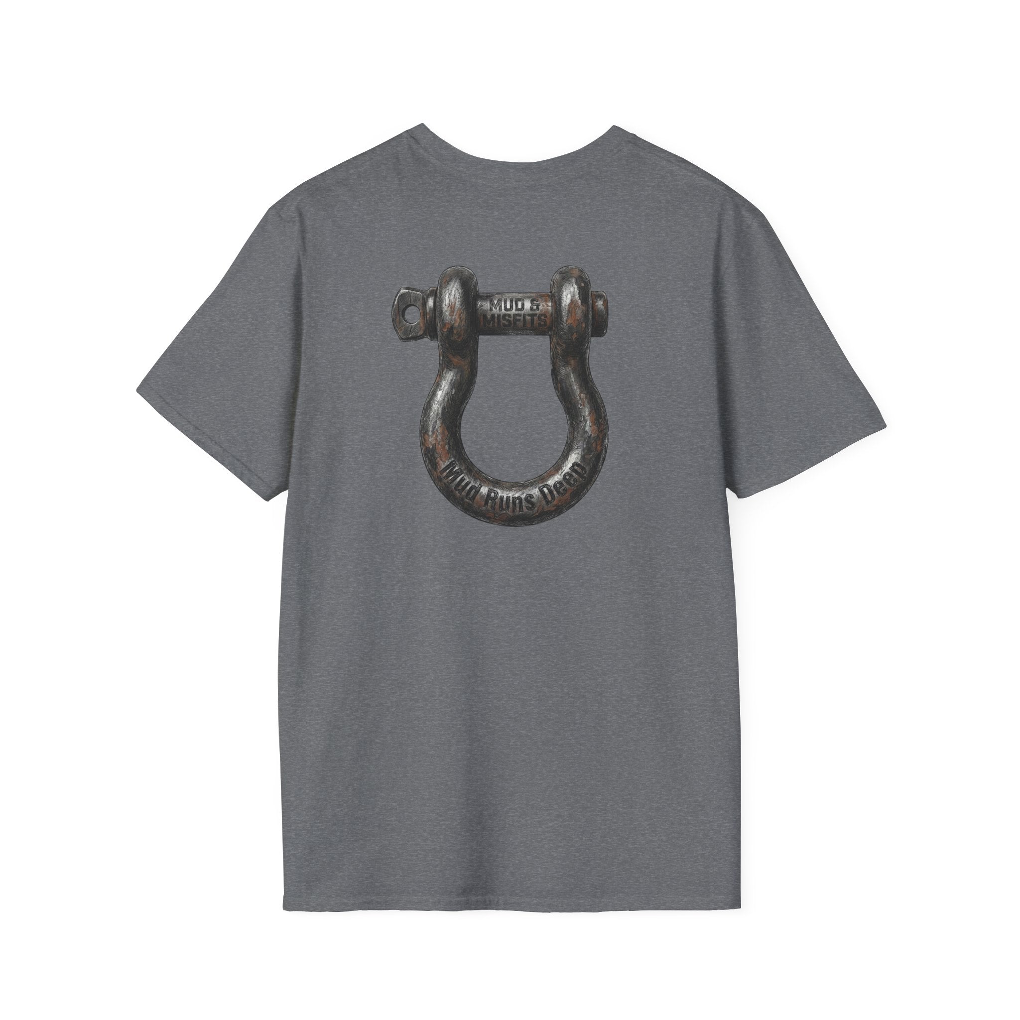 Mud & Misfits "Mud Runs Deep" Shackle Hook T-shirt