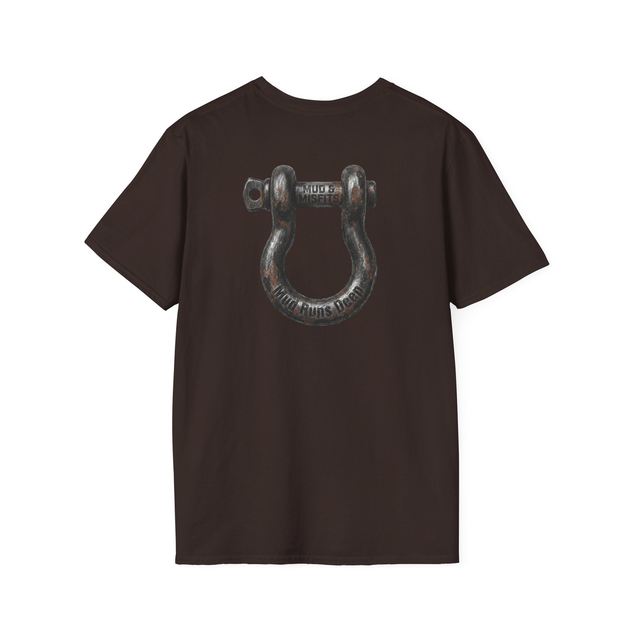 Mud & Misfits "Mud Runs Deep" Shackle Hook T-shirt
