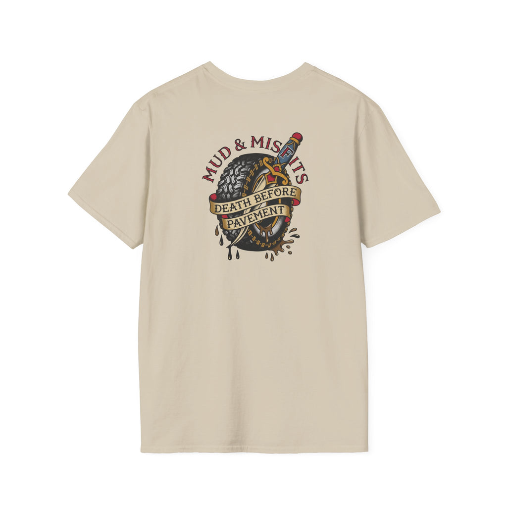 Mud & Misfits "Death Before Pavement" American Tattoo T-shirt