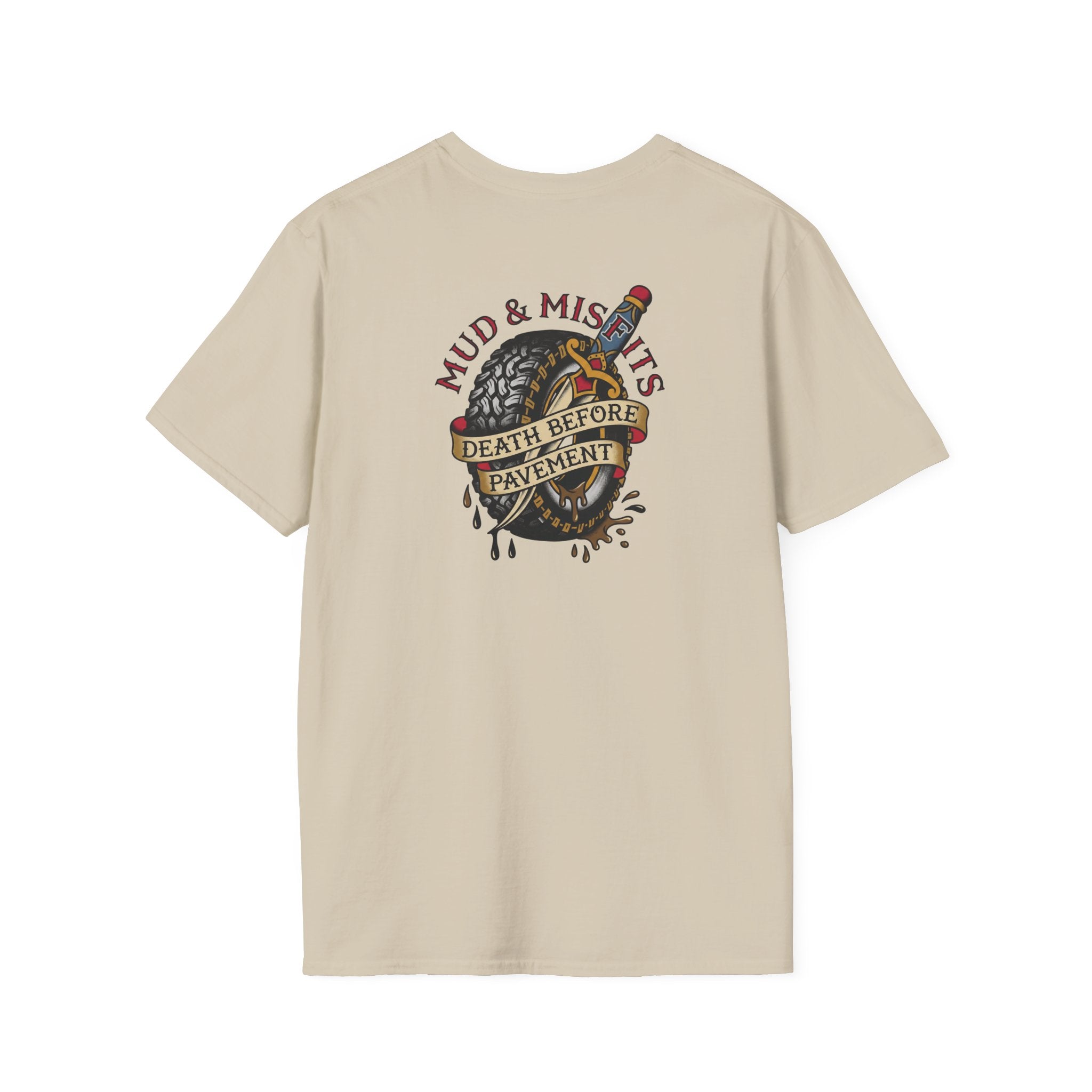 Mud & Misfits "Death Before Pavement" American Tattoo T-shirt