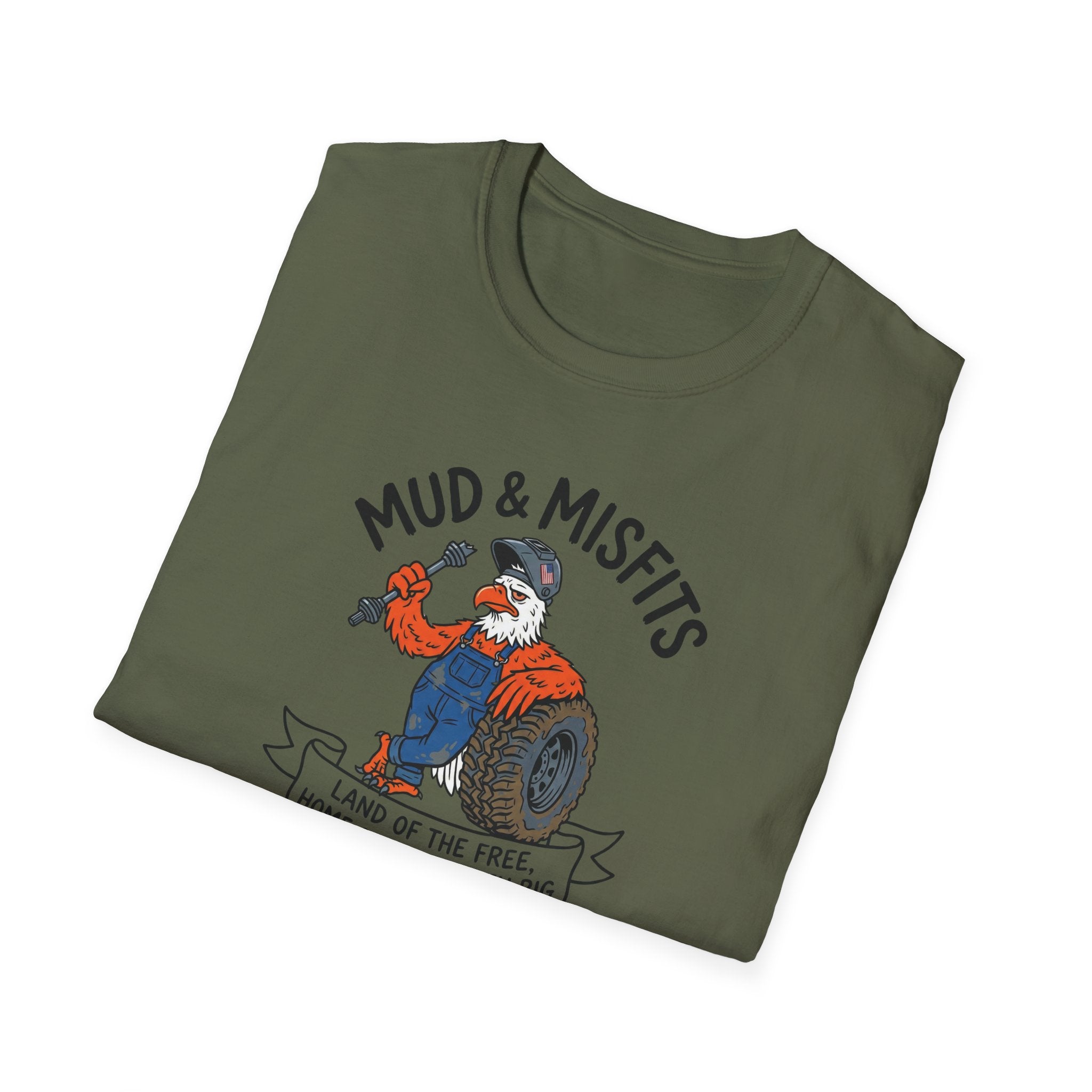 Mud & Misfits "Land Of the Free" Shop Eagle T-shirt