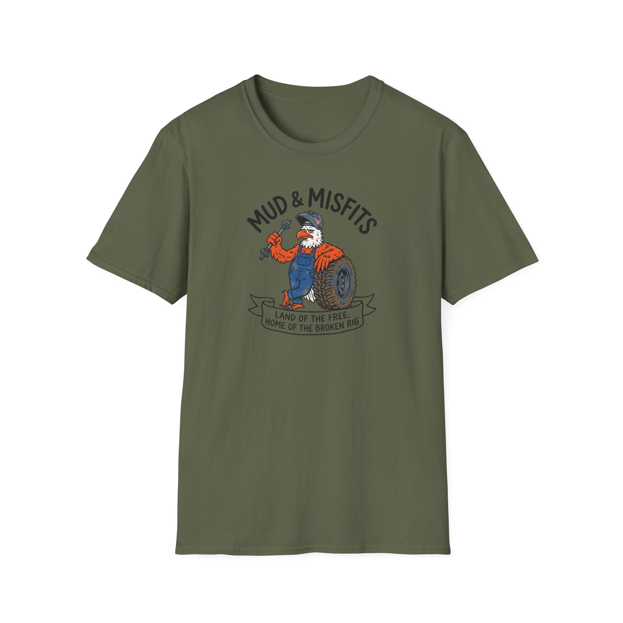Mud & Misfits "Land Of the Free" Shop Eagle T-shirt