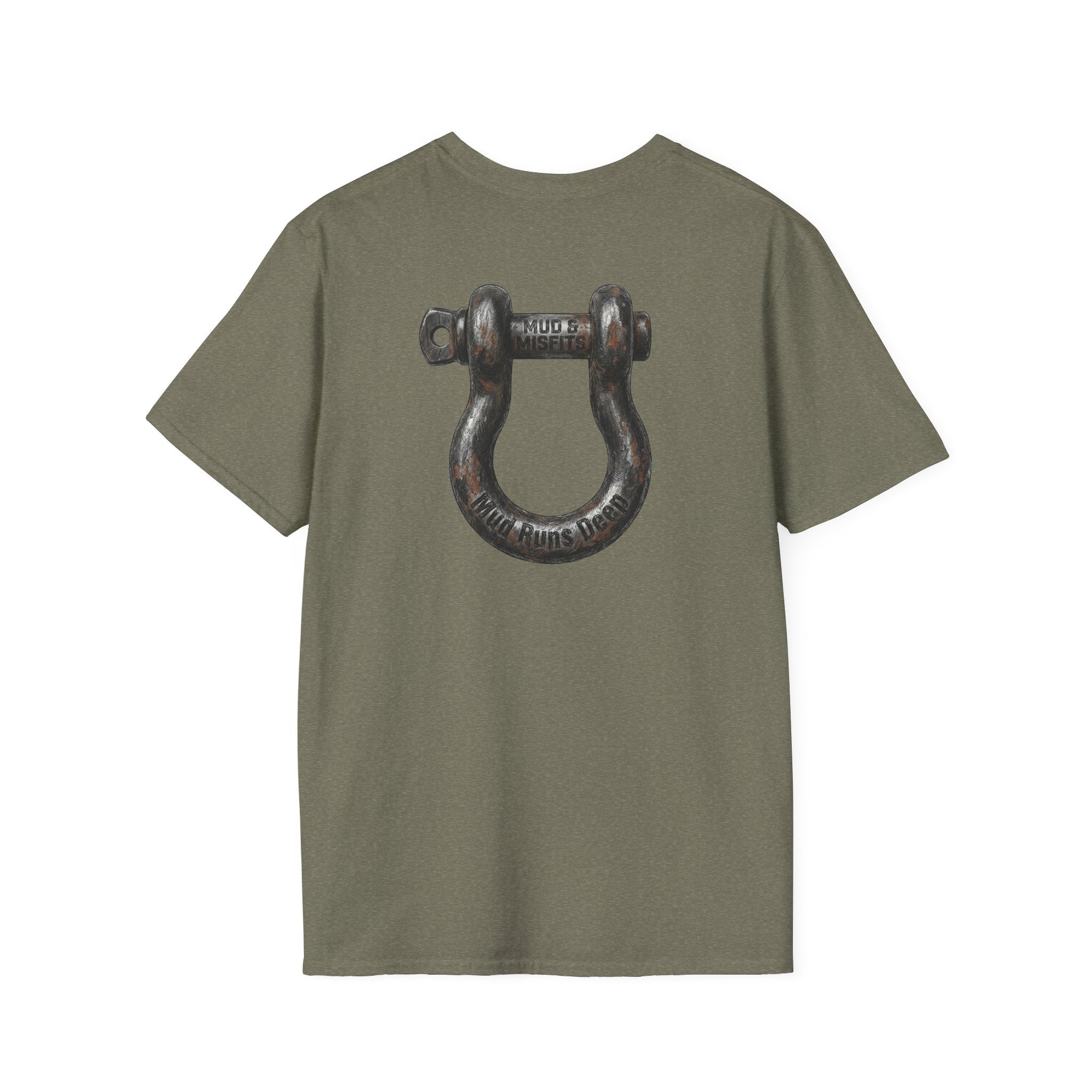 Mud & Misfits "Mud Runs Deep" Shackle Hook T-shirt
