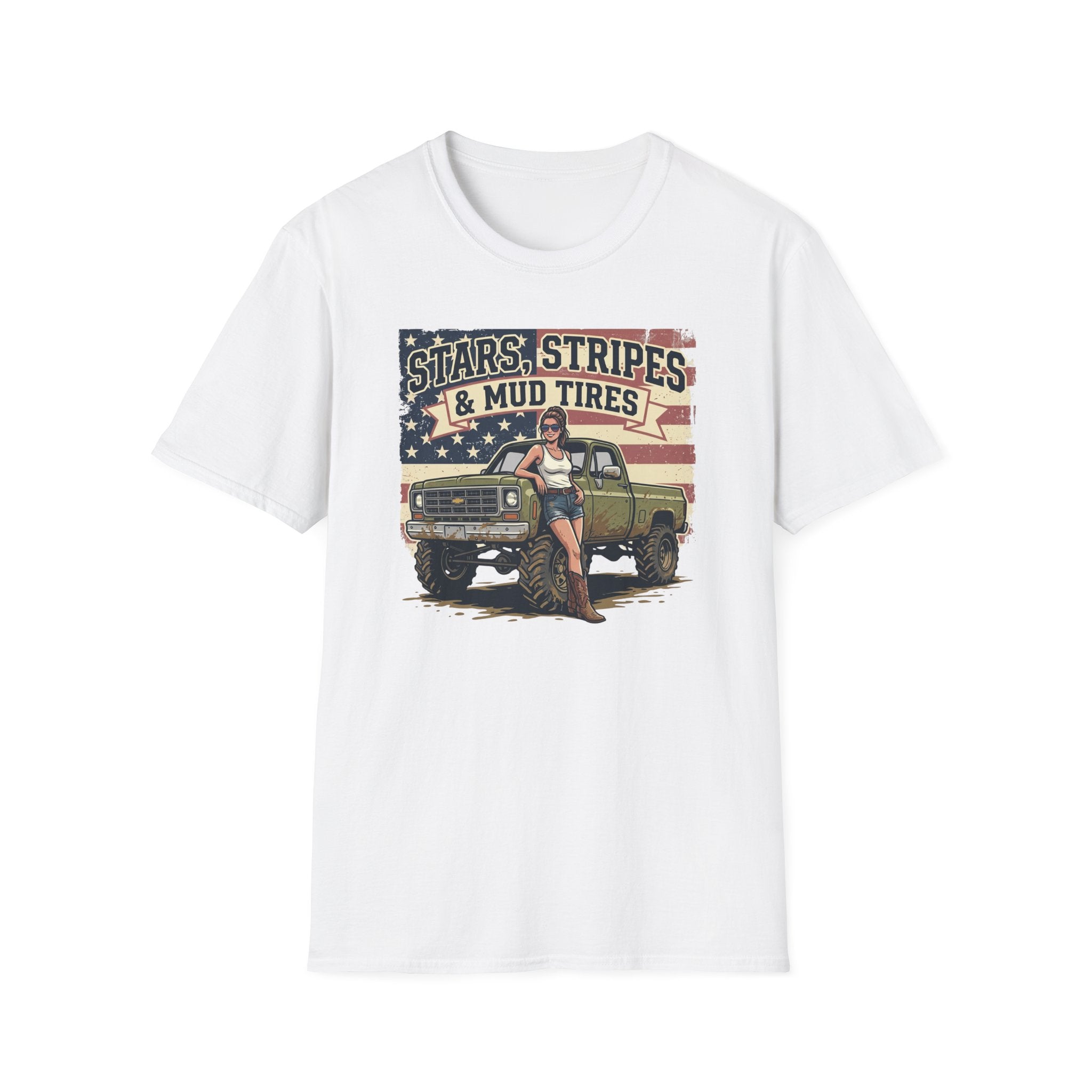 Mud & Misfits 'Stars, Stripes & Mud Tires' T-shirt