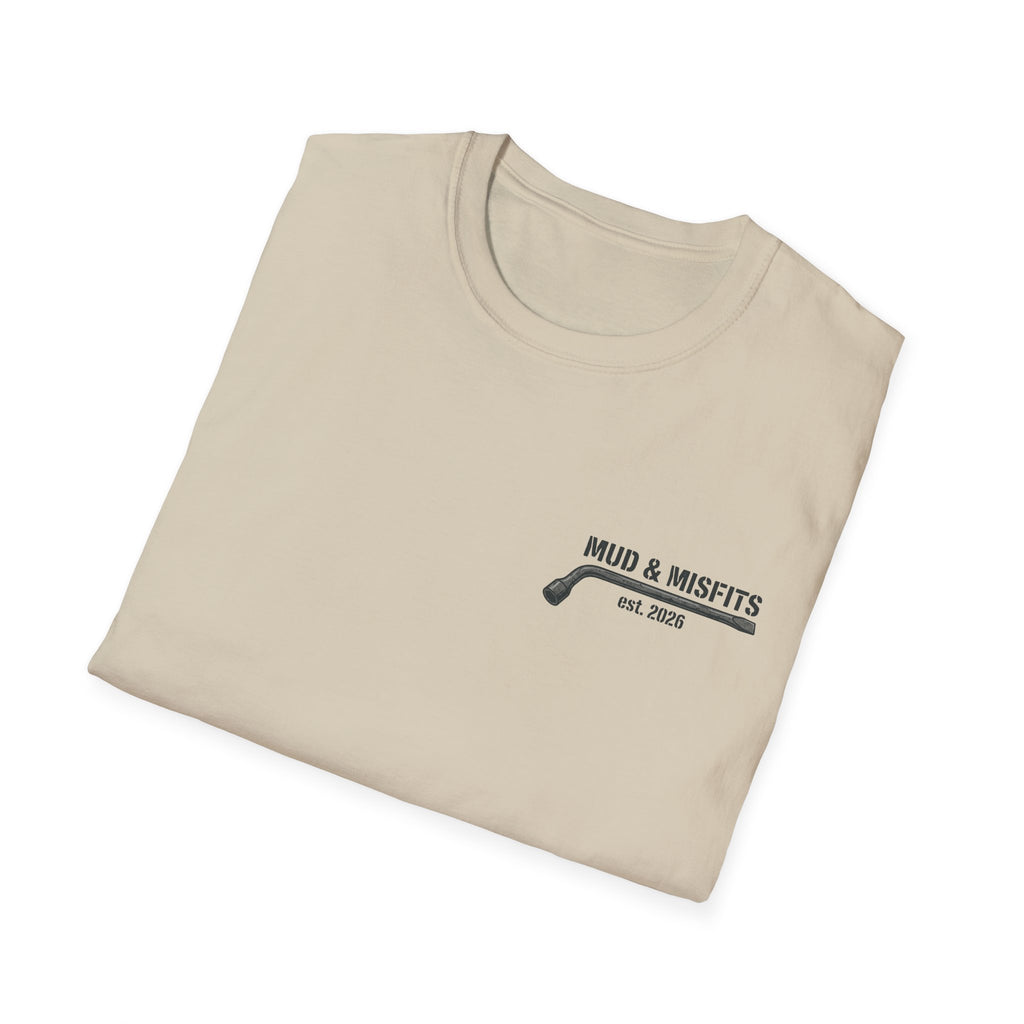Mud & Misfits "Built for Mud" Large Tire T-shirt