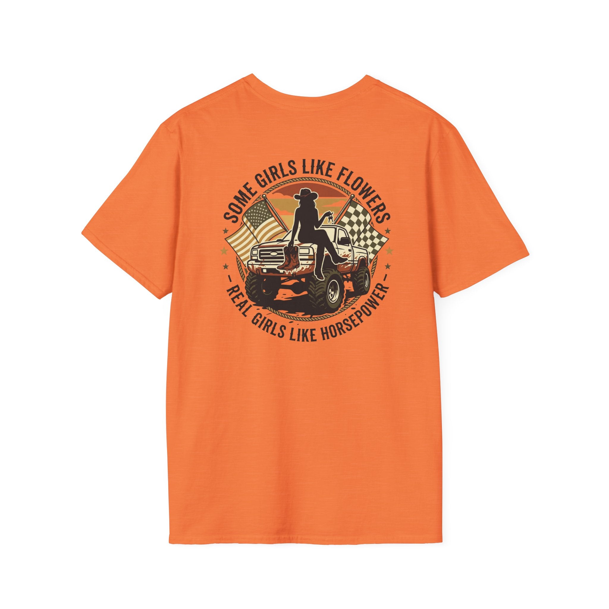 Mud & Miss-fits "Real Girls Like Horsepower" T-shirt
