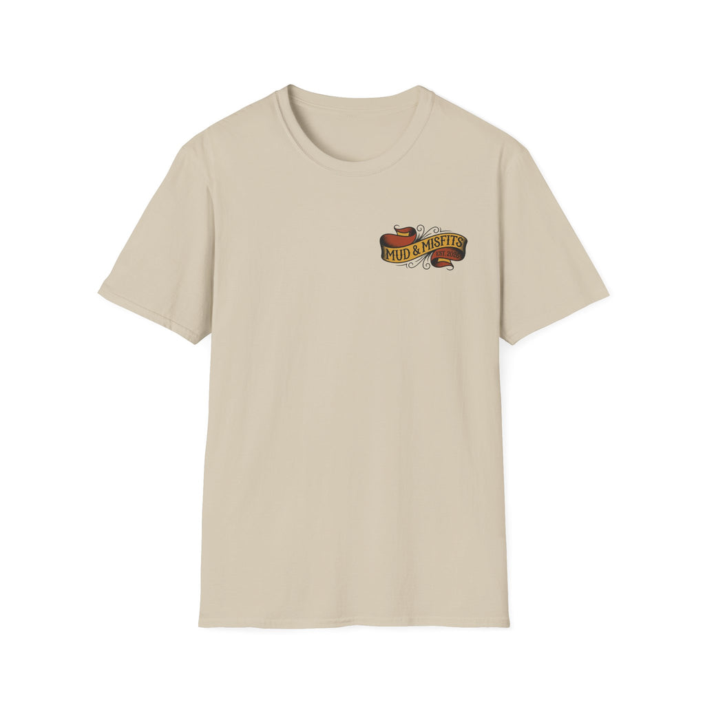 Mud & Misfits "Death Before Pavement" American Tattoo T-shirt