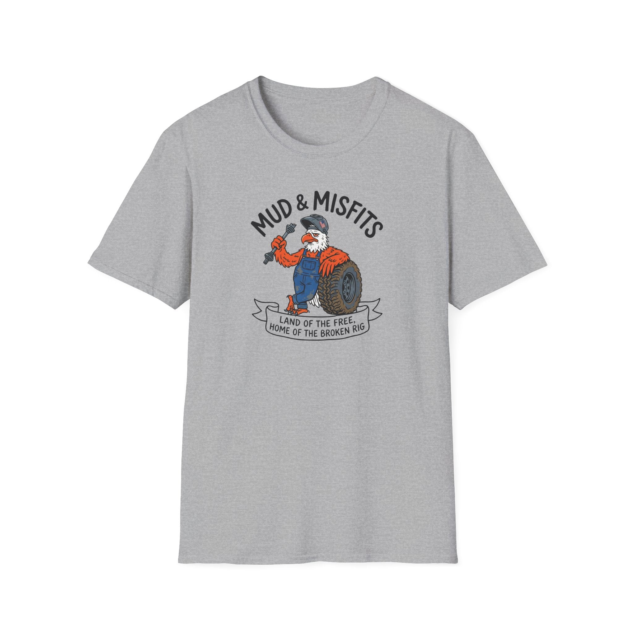 Mud & Misfits "Land Of the Free" Shop Eagle T-shirt