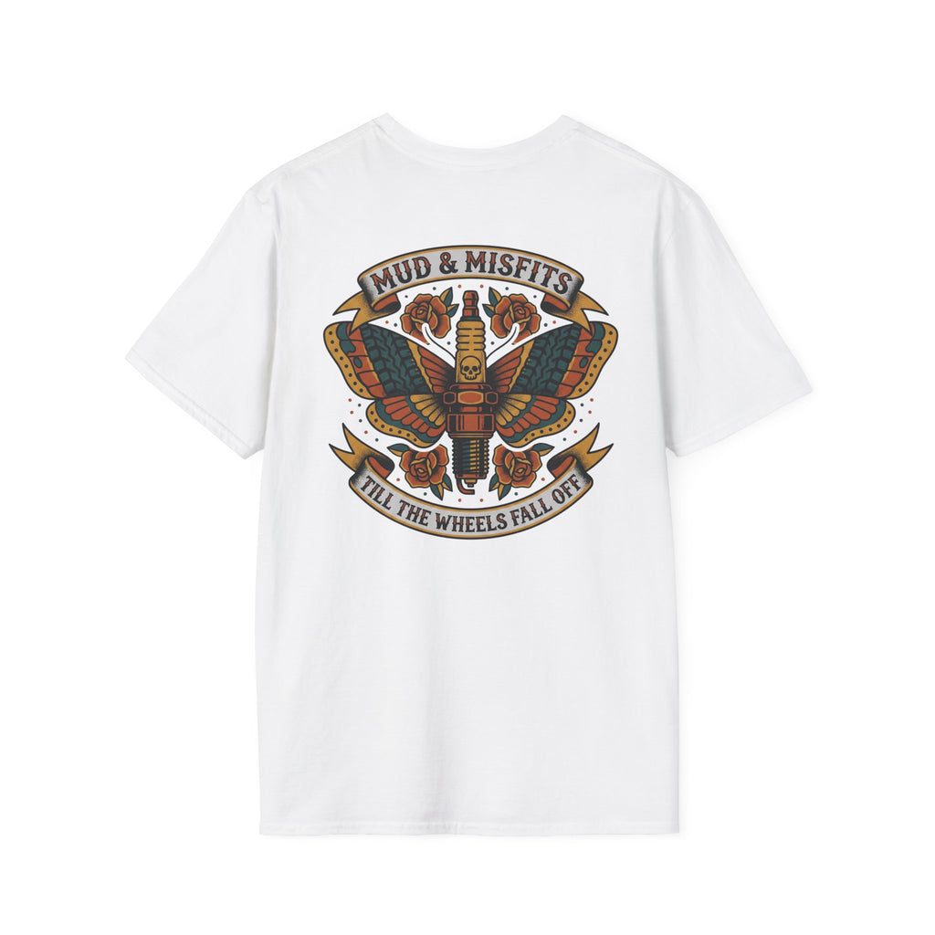 Mud & Misfits "Till The Wheels Fall Off" American Tattoo T-shirt