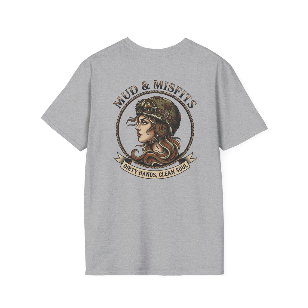 Mud & Misfits "Dirty Hands, Clean Soul" American Tattoo T-shirt