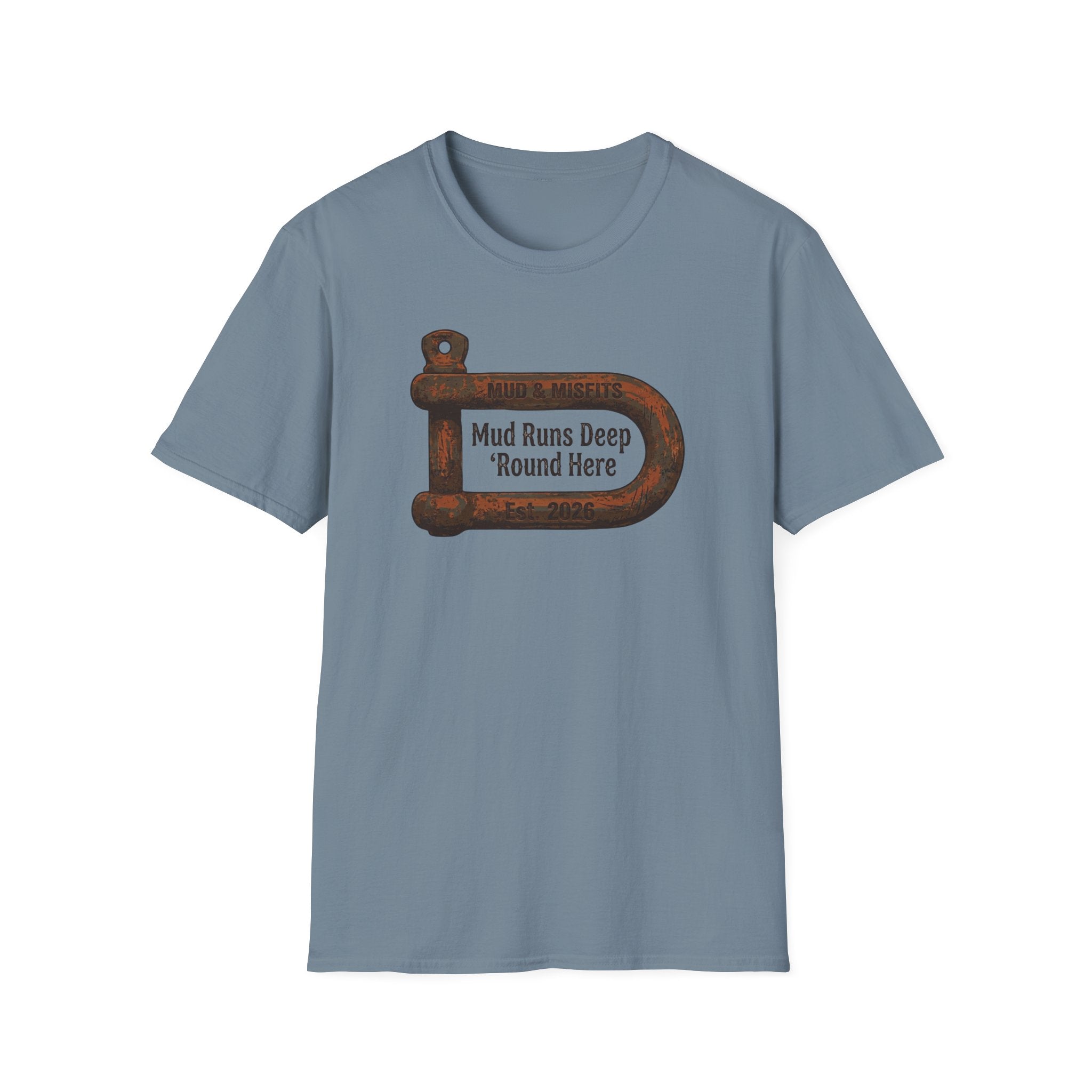 Mud & Misfits "Mud Runs Deep 'Round Here" Shackle T-shirt