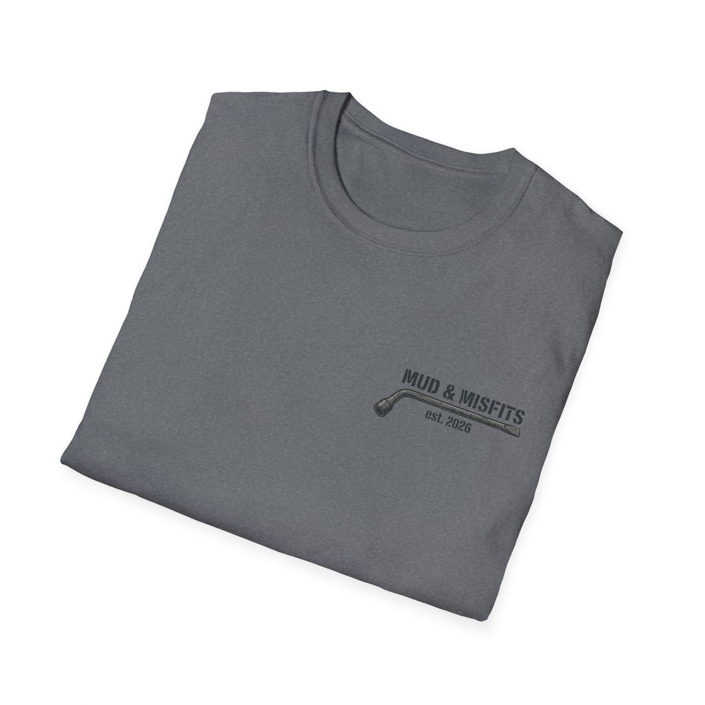 Mud & Misfits "Built for Mud" Large Tire T-shirt