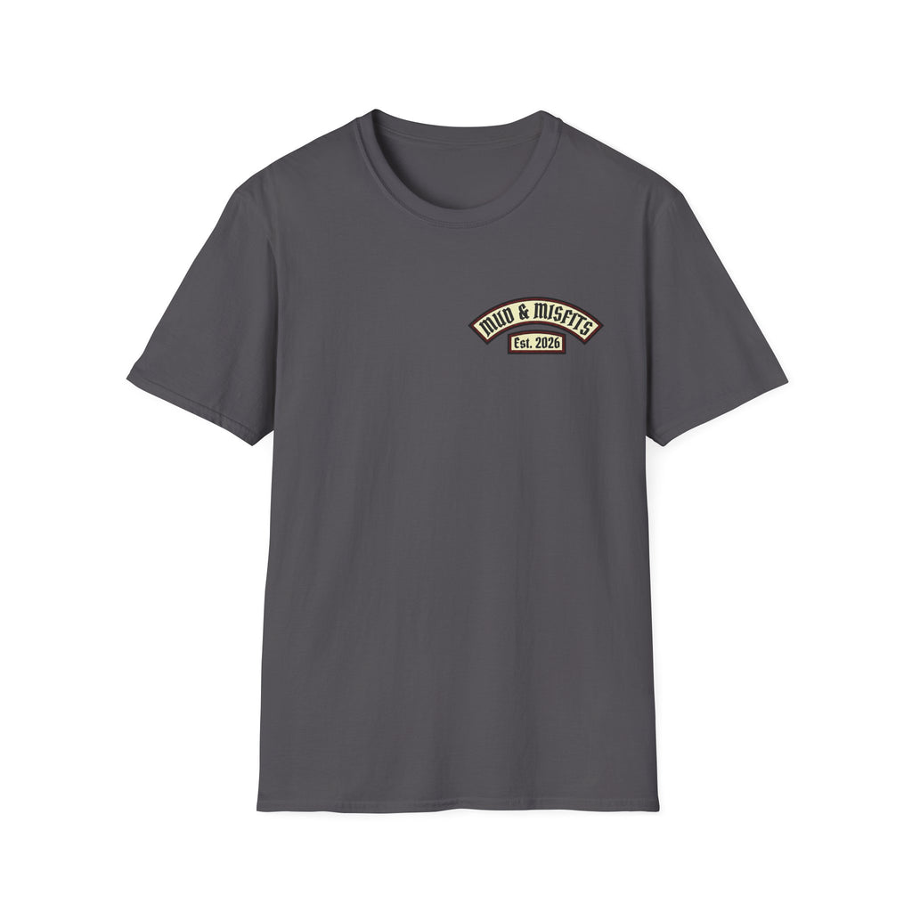 Mud & Misfits "In Mud We Trust" Biker Patch T-shirt