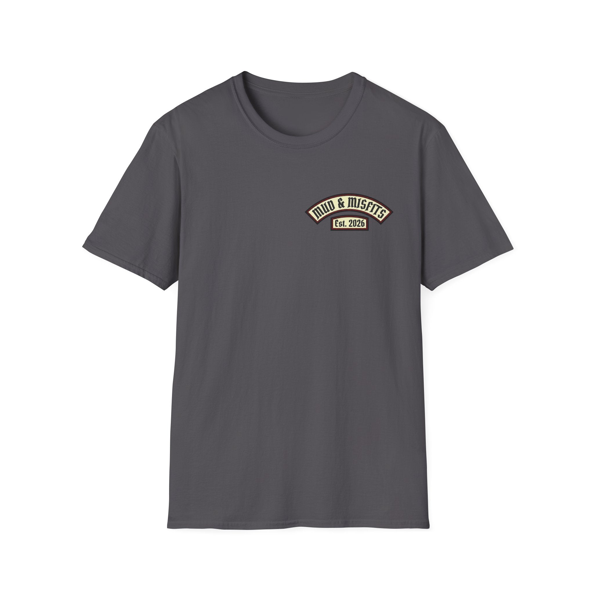 Mud & Misfits "In Mud We Trust" Biker Patch T-shirt