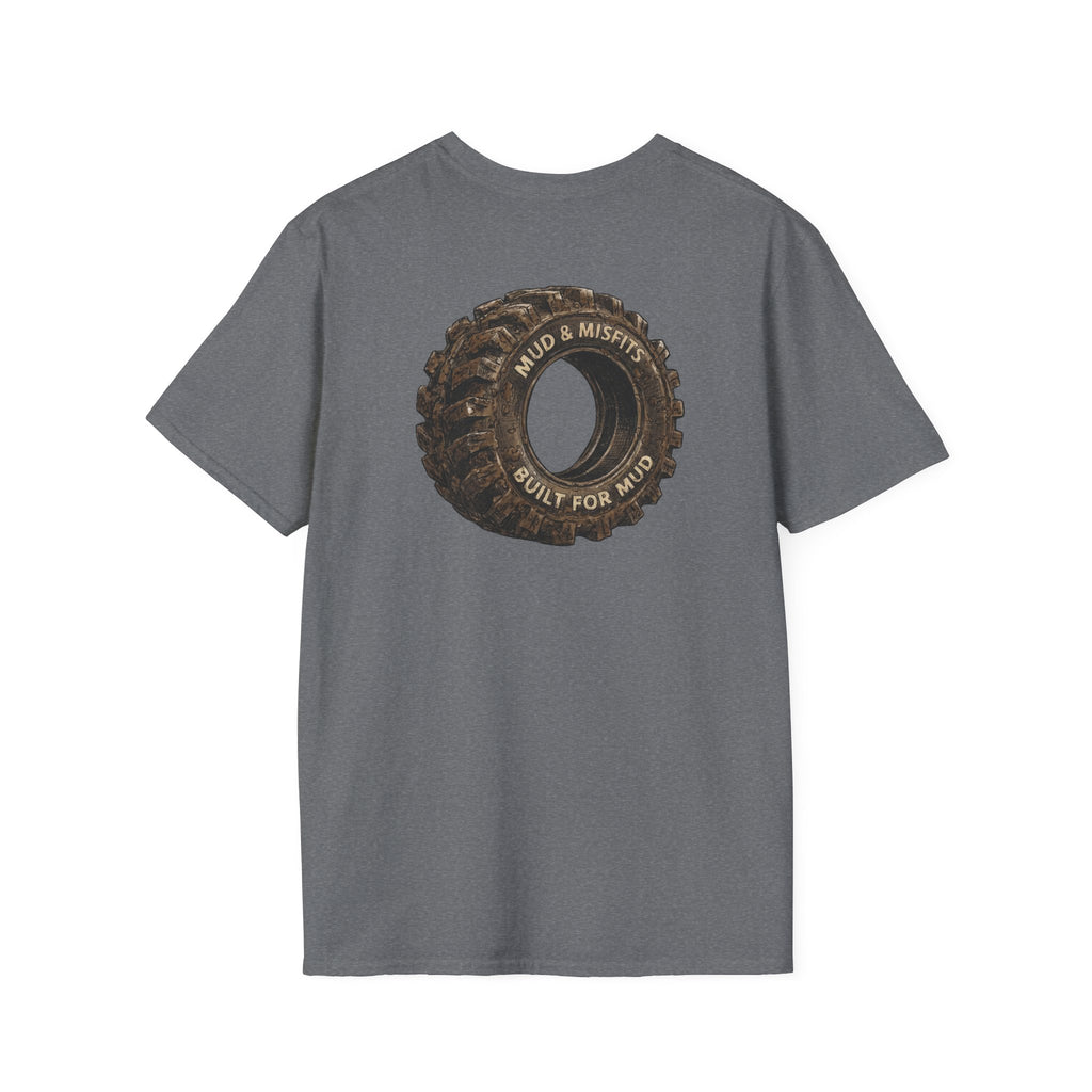 Mud & Misfits "Built for Mud" Large Tire T-shirt