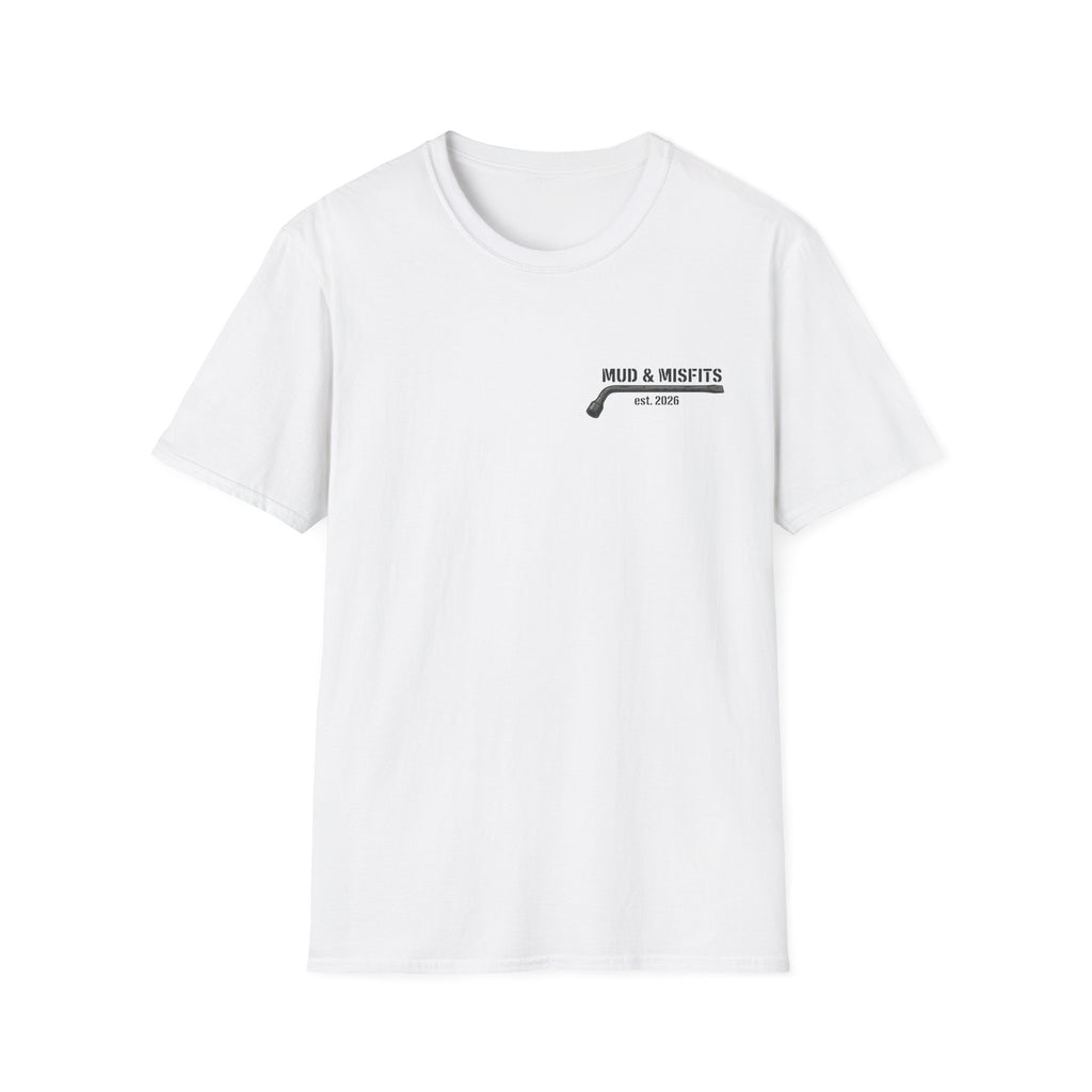 Mud & Misfits "Built for Mud" Large Tire T-shirt