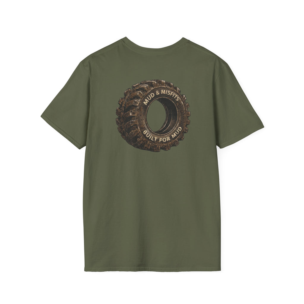 Mud & Misfits "Built for Mud" Large Tire T-shirt