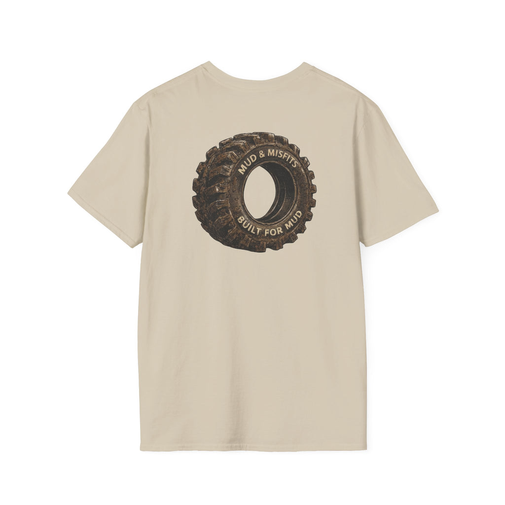 Mud & Misfits "Built for Mud" Large Tire T-shirt