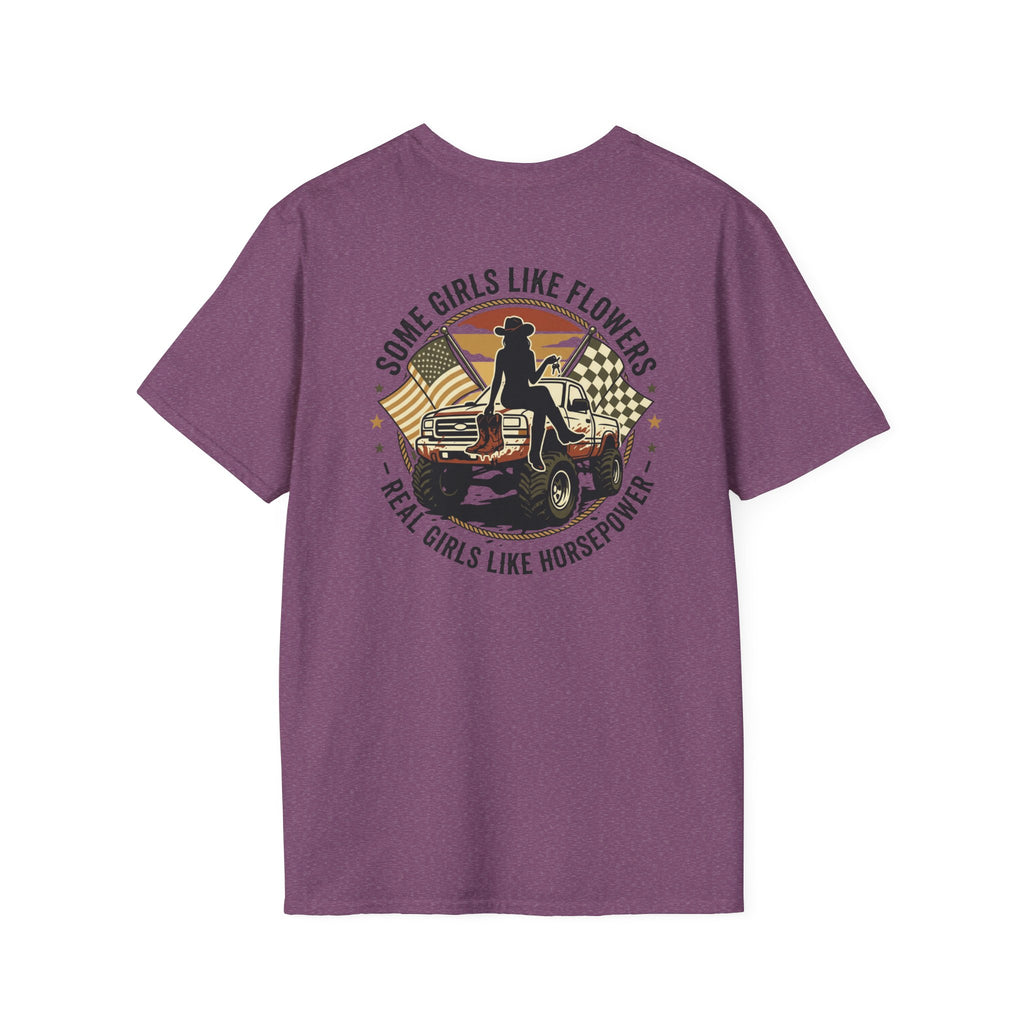 Mud & Miss-fits "Real Girls Like Horsepower" T-shirt