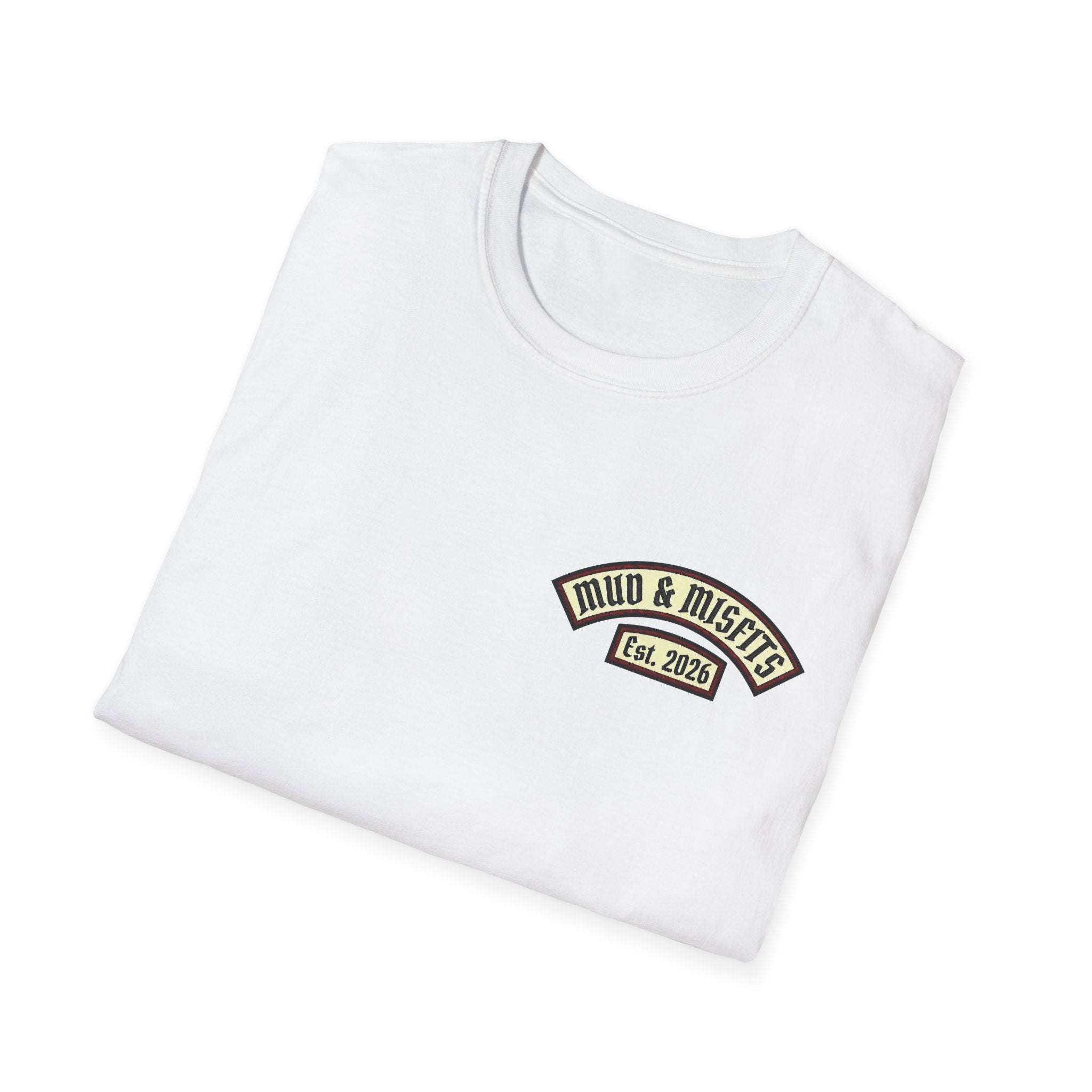 Mud & Misfits "In Mud We Trust" Biker Patch T-shirt