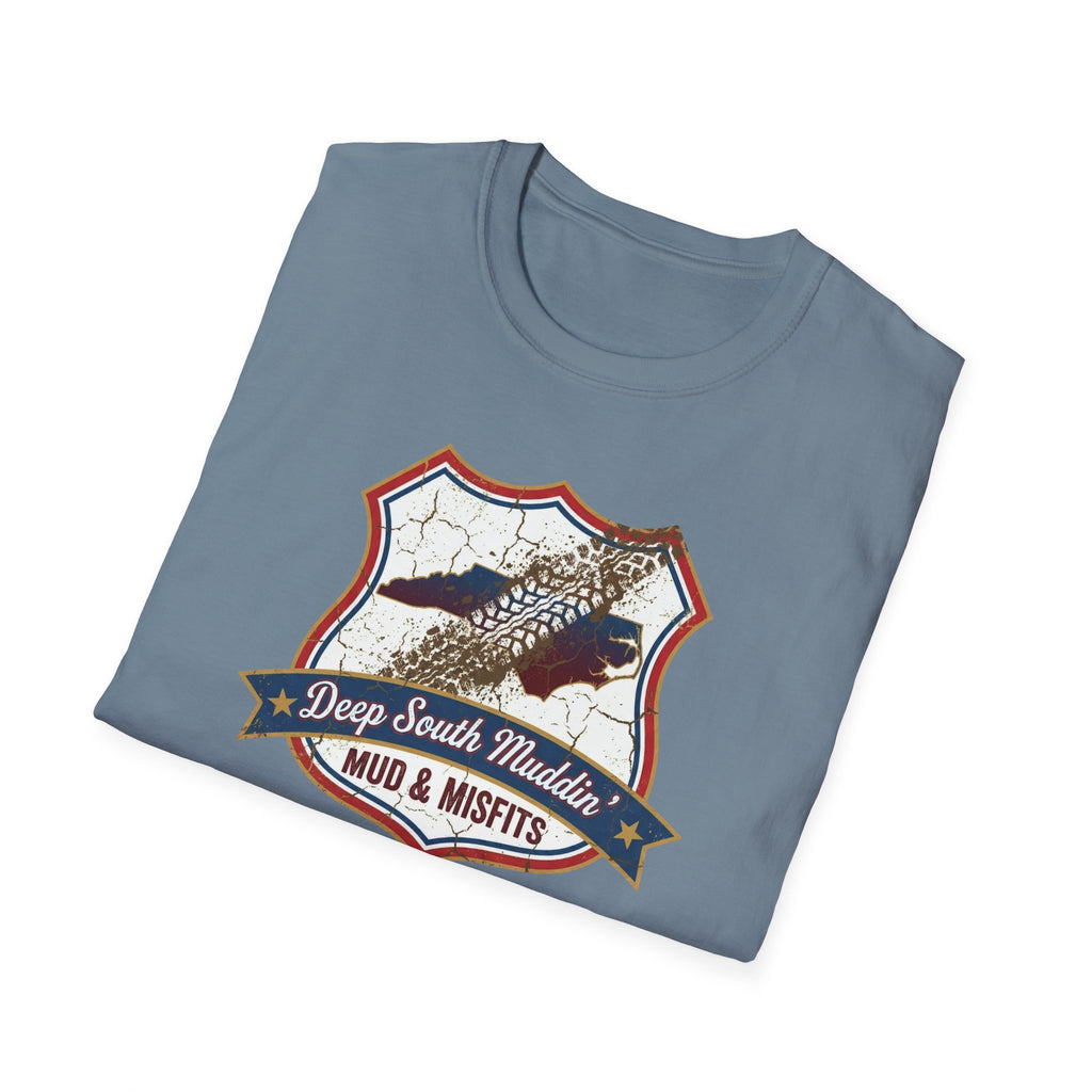 Mud & Misfits NC State Badge "Deep South Muddin" T-shirt