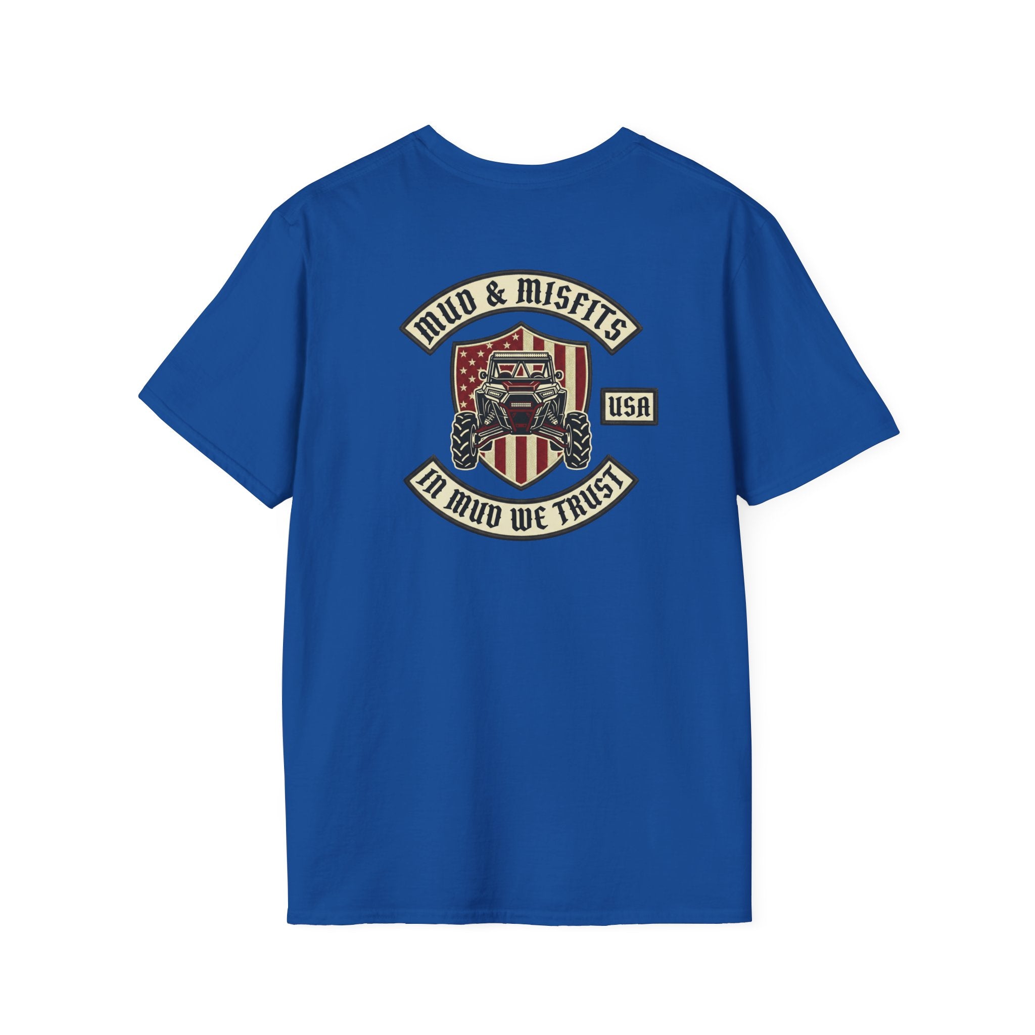 Mud & Misfits "In Mud We Trust" Biker Patch T-shirt