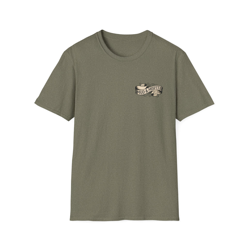 Mud & Misfits "Mud In Our Veins" American Tattoo T-shirt