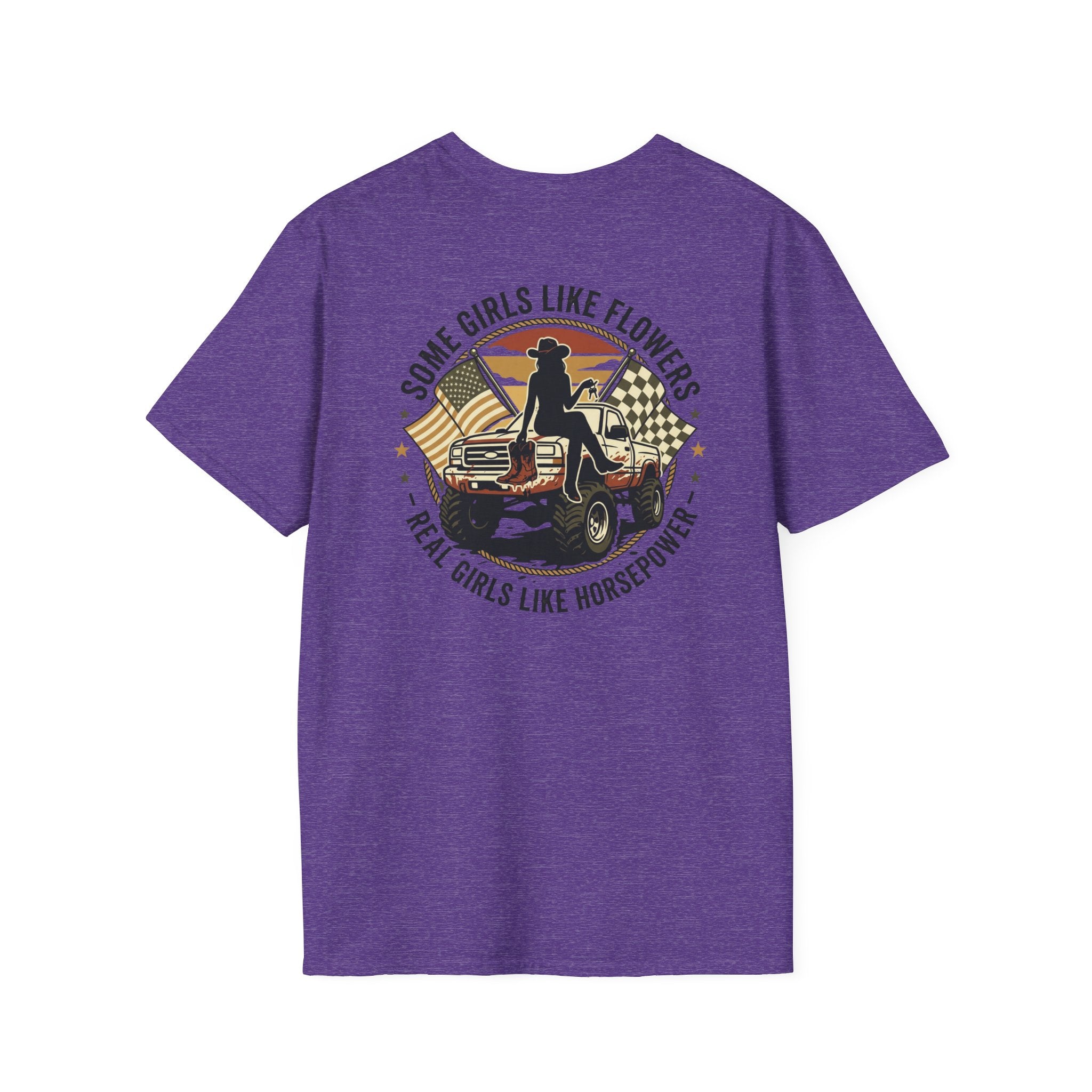 Mud & Miss-fits "Real Girls Like Horsepower" T-shirt