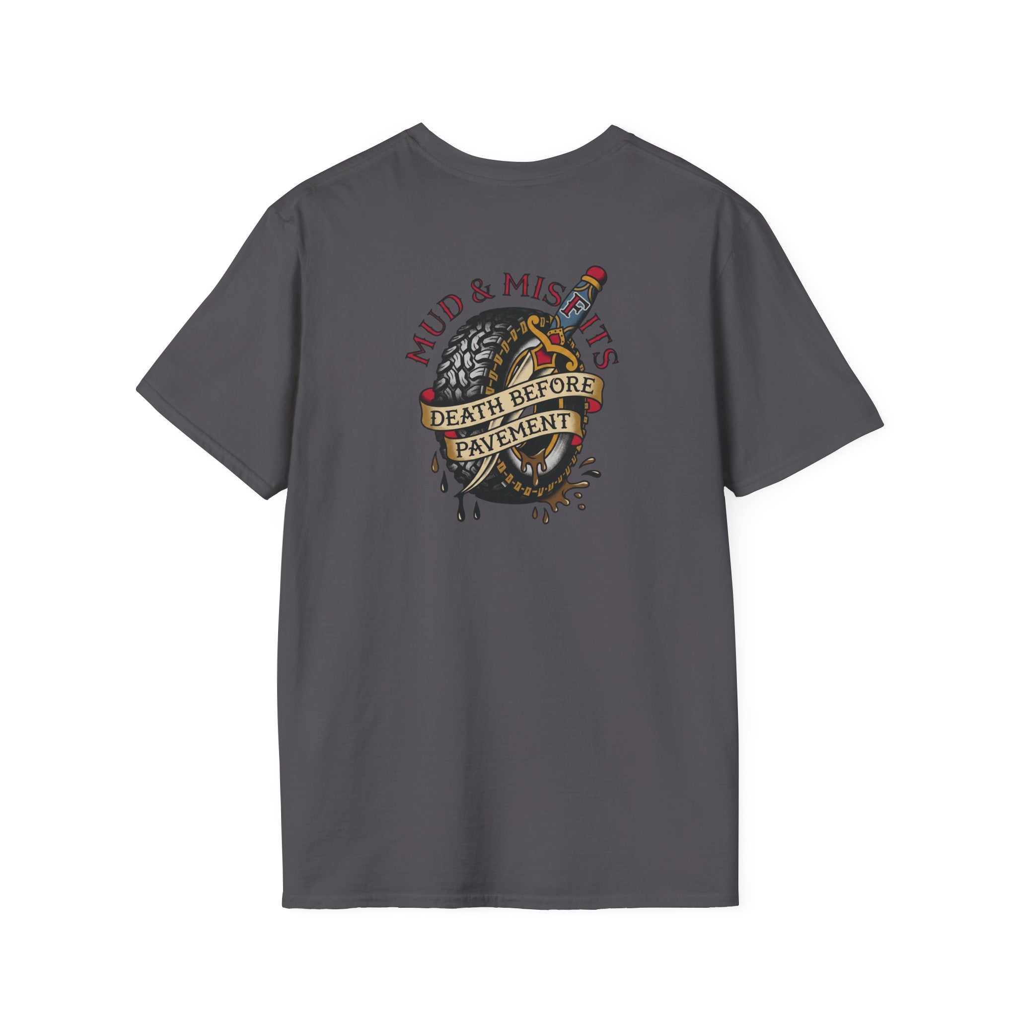 Mud & Misfits "Death Before Pavement" American Tattoo T-shirt