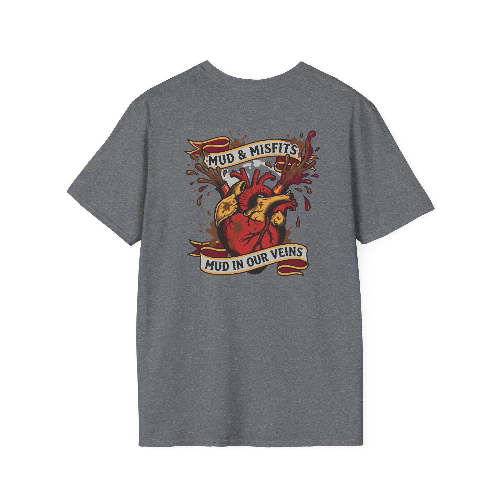 Mud & Misfits "Mud In Our Veins" American Tattoo T-shirt