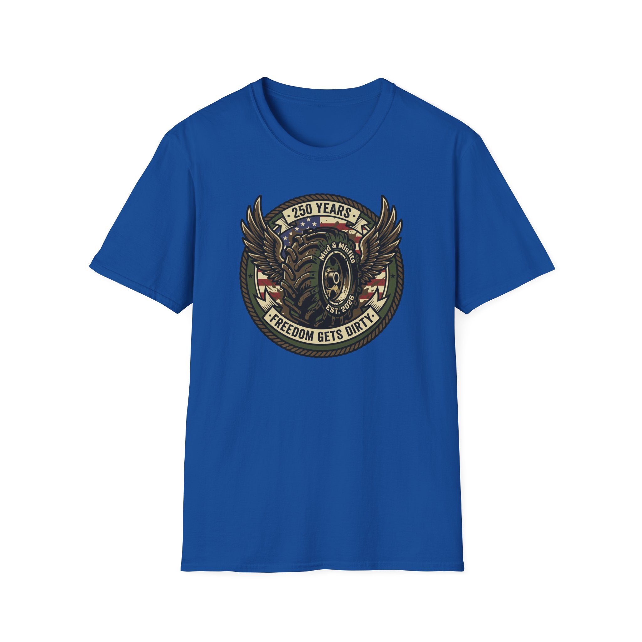 Mud & Misfits '250 Years - Freedom Gets Dirty' T-shirt