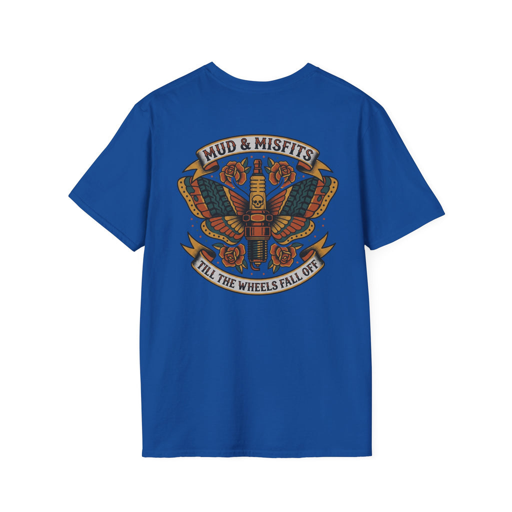 Mud & Misfits "Till The Wheels Fall Off" American Tattoo T-shirt