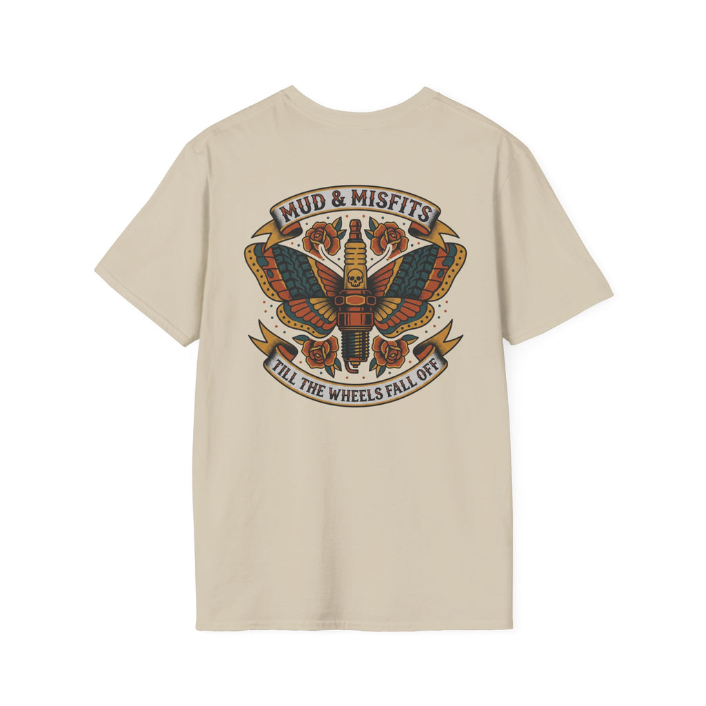 Mud & Misfits "Till The Wheels Fall Off" American Tattoo T-shirt