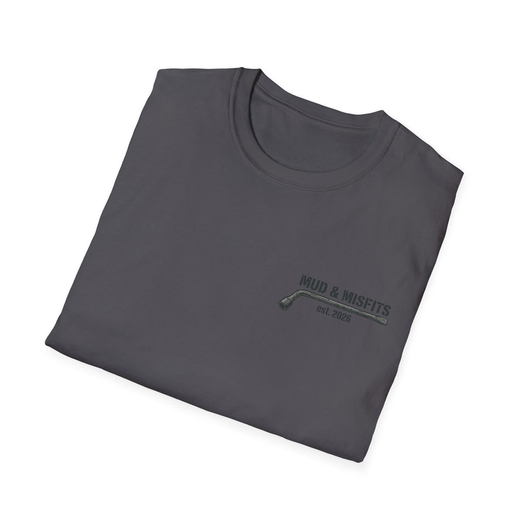 Mud & Misfits "Built for Mud" Large Tire T-shirt
