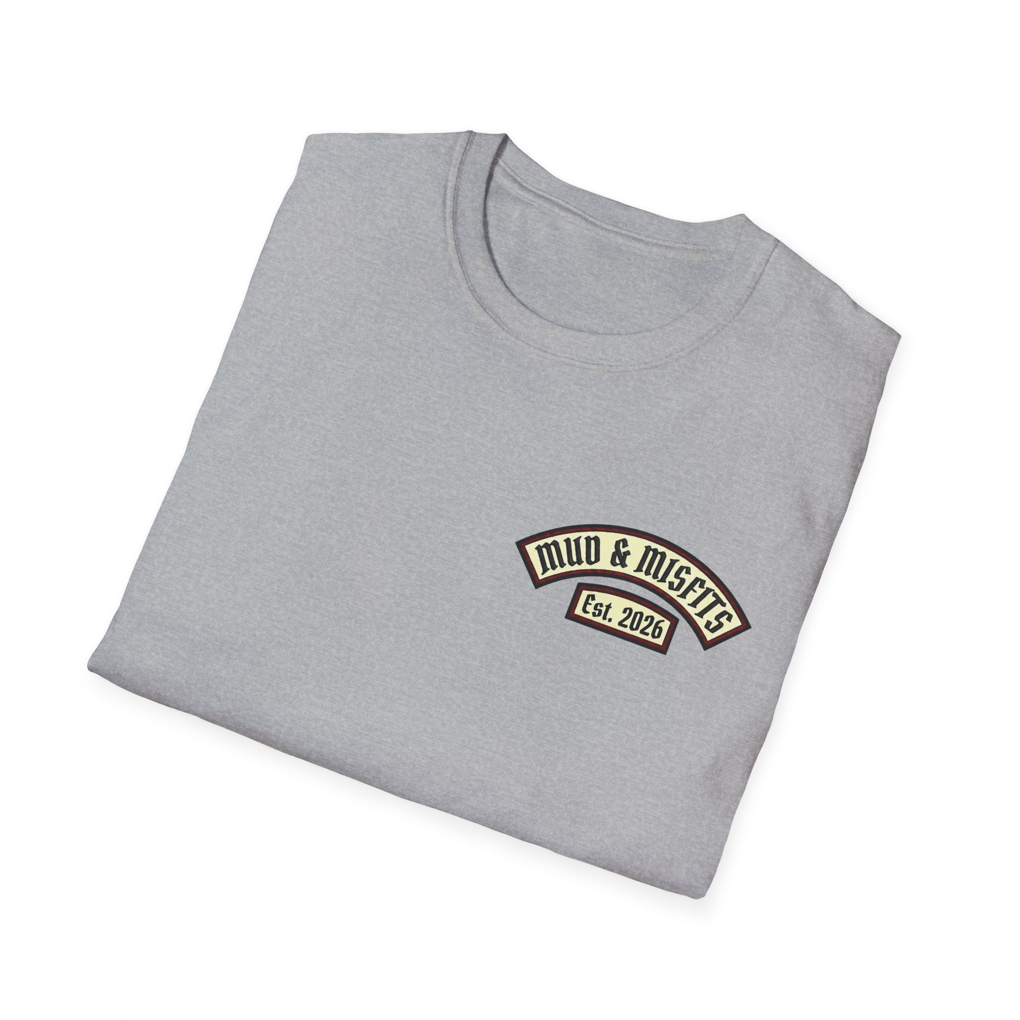 Mud & Misfits "In Mud We Trust" Biker Patch T-shirt