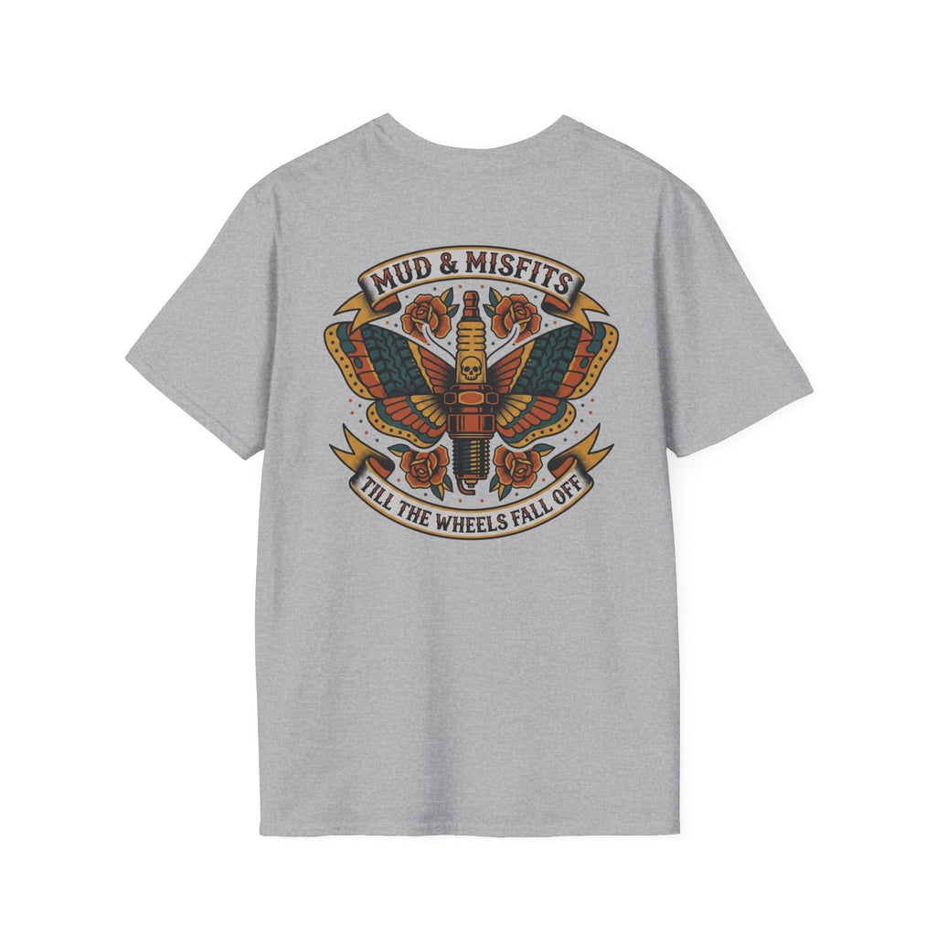 Mud & Misfits "Till The Wheels Fall Off" American Tattoo T-shirt