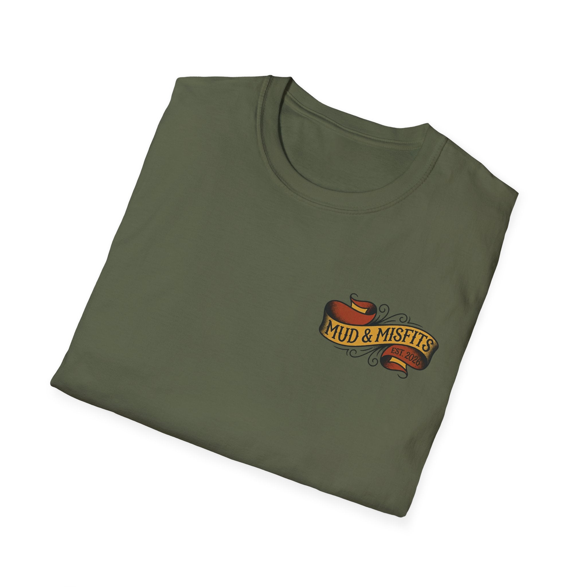 Mud & Misfits "Death Before Pavement" American Tattoo T-shirt
