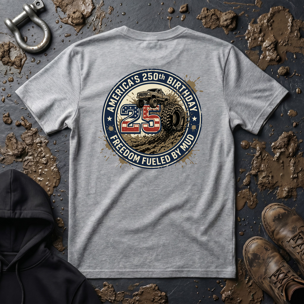 Mud & Misfits "USA 250th Birthday - Freedom Fueled By Mud" T-shirt