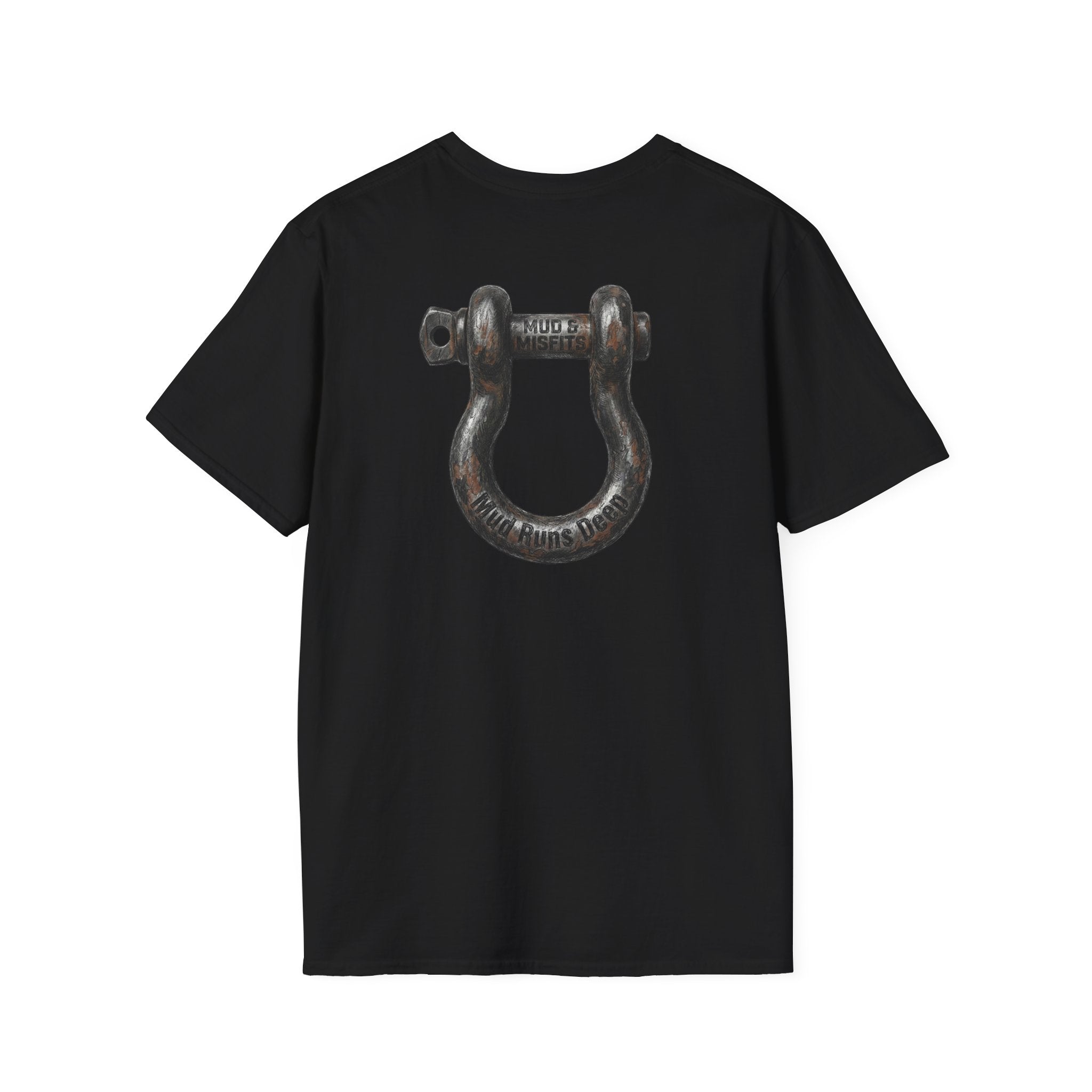 Mud & Misfits "Mud Runs Deep" Shackle Hook T-shirt