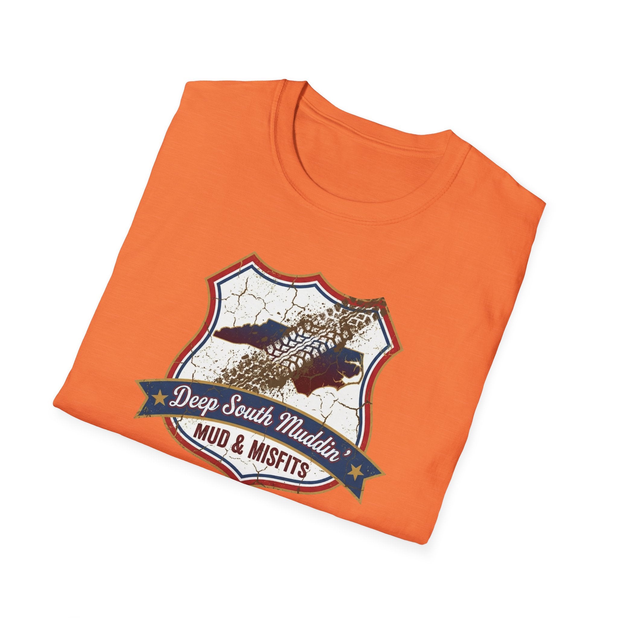 Mud & Misfits NC State Badge "Deep South Muddin" T-shirt