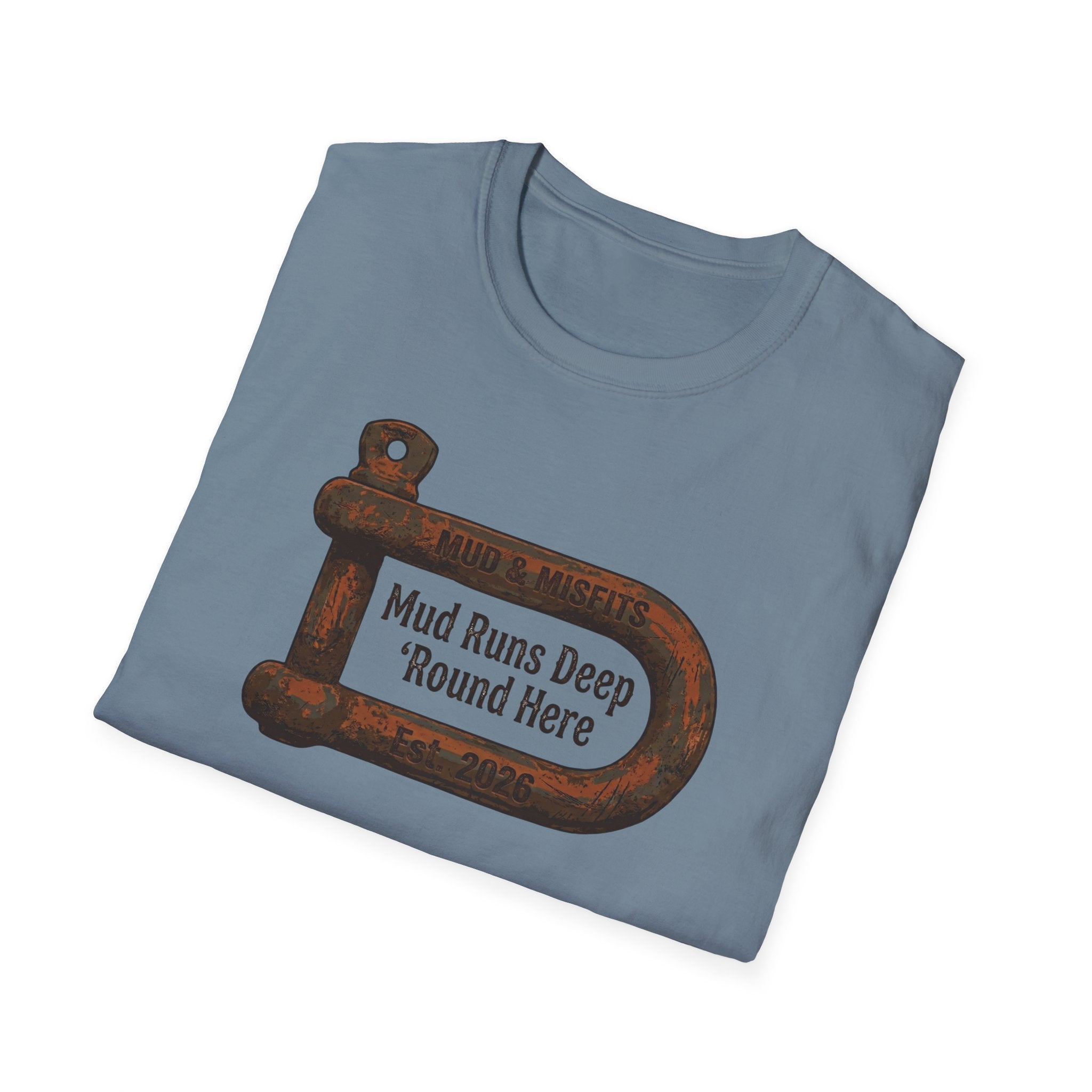 Mud & Misfits "Mud Runs Deep 'Round Here" Shackle T-shirt