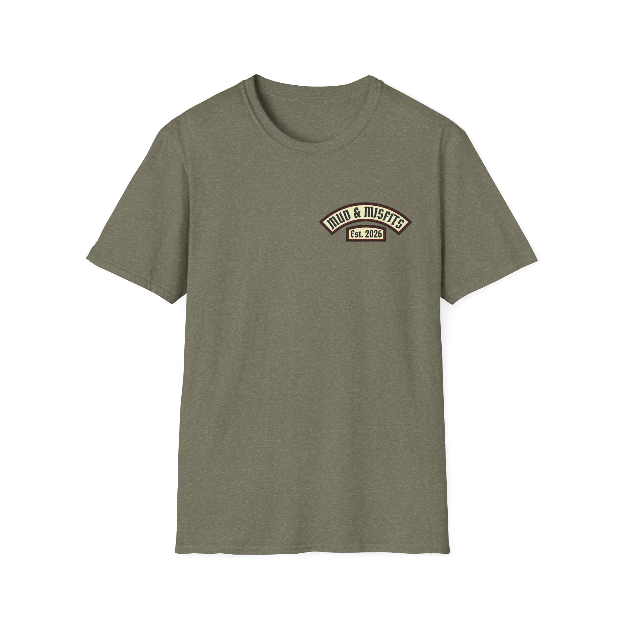 Mud & Misfits "In Mud We Trust" Biker Patch T-shirt