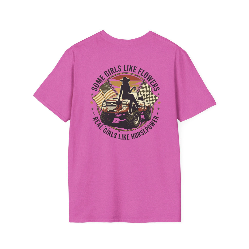 Mud & Miss-fits "Real Girls Like Horsepower" T-shirt