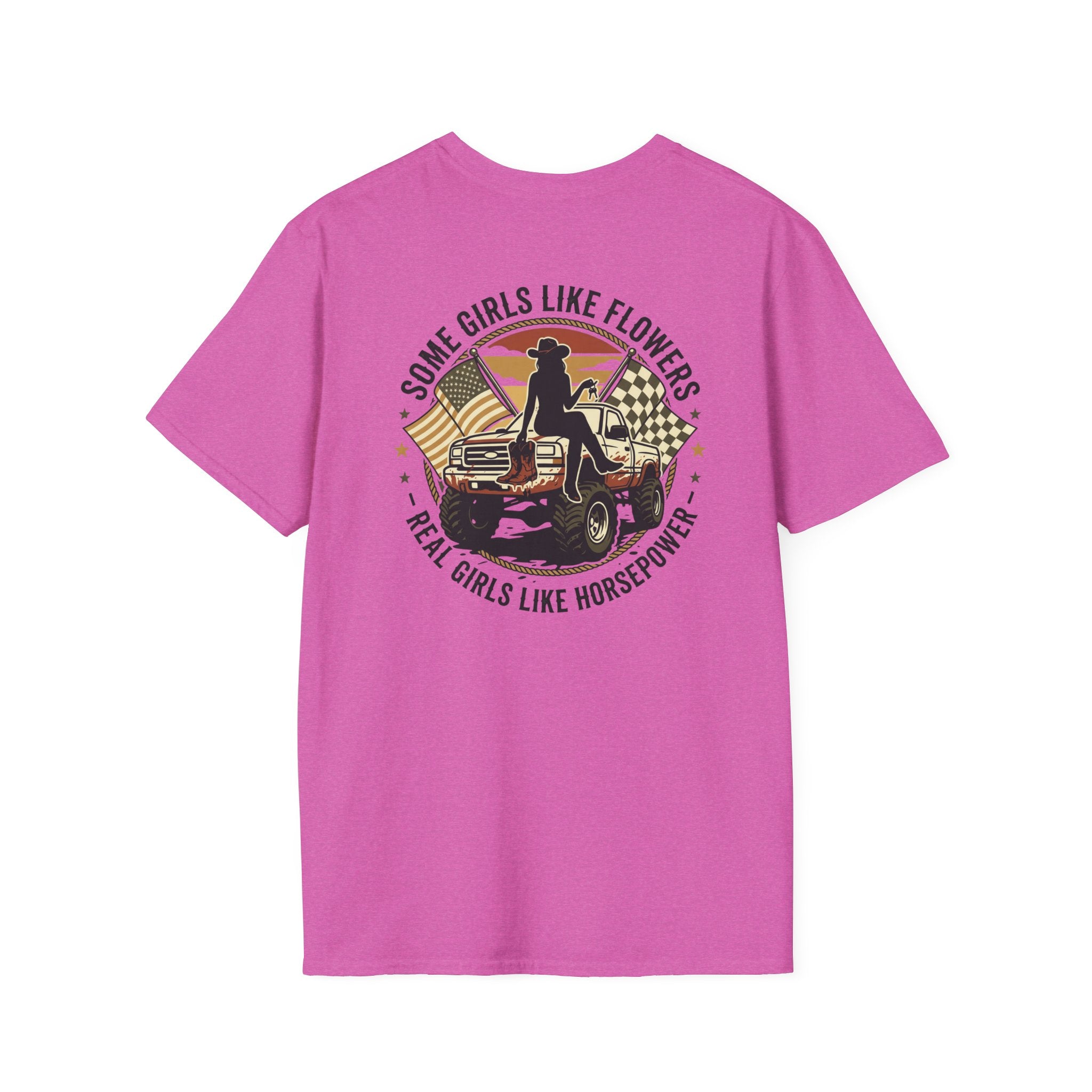 Mud & Miss-fits "Real Girls Like Horsepower" T-shirt